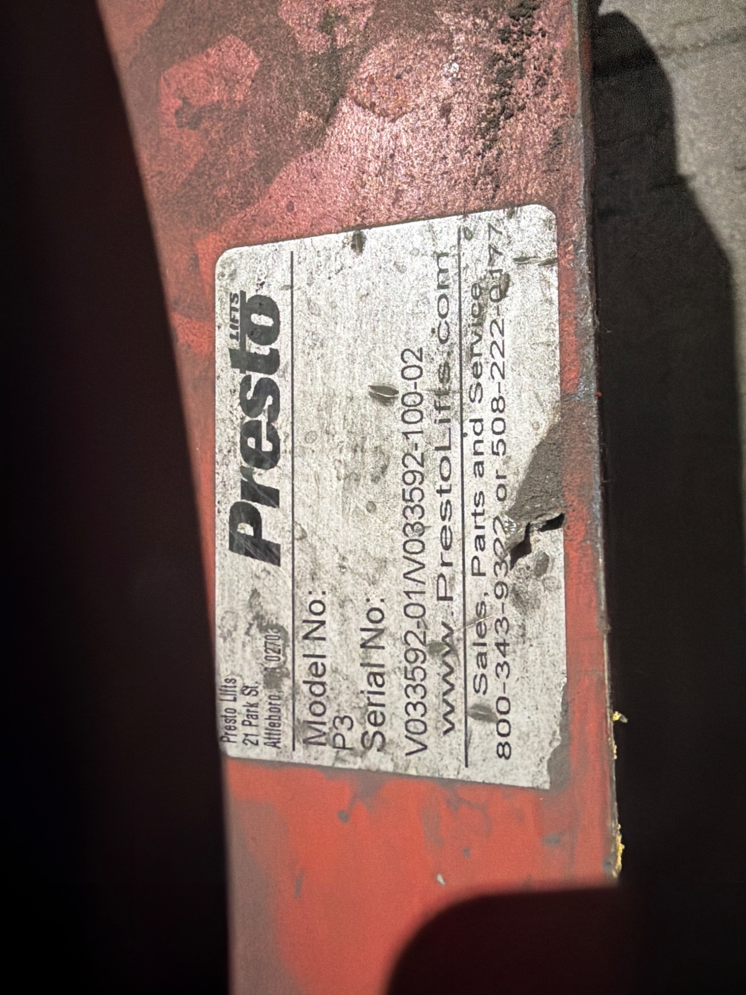 Presto P3 Pallet Positioner Turntable 4000 lb Capacity USED 4