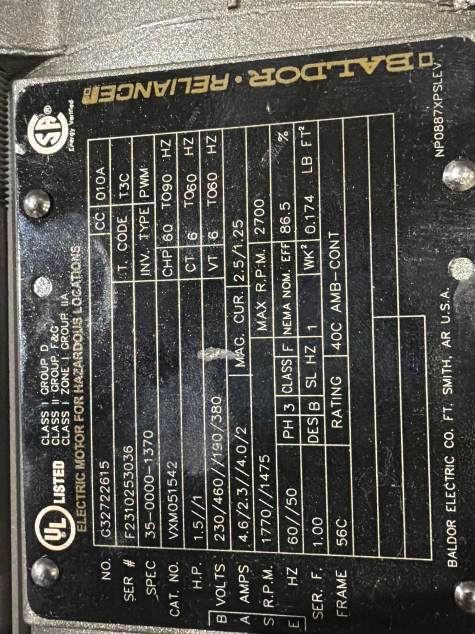 Brawn Mixer TXQ2-5-56C-140TC Top Entry Mixer/Agitator Gear Drive Assembly USED 4