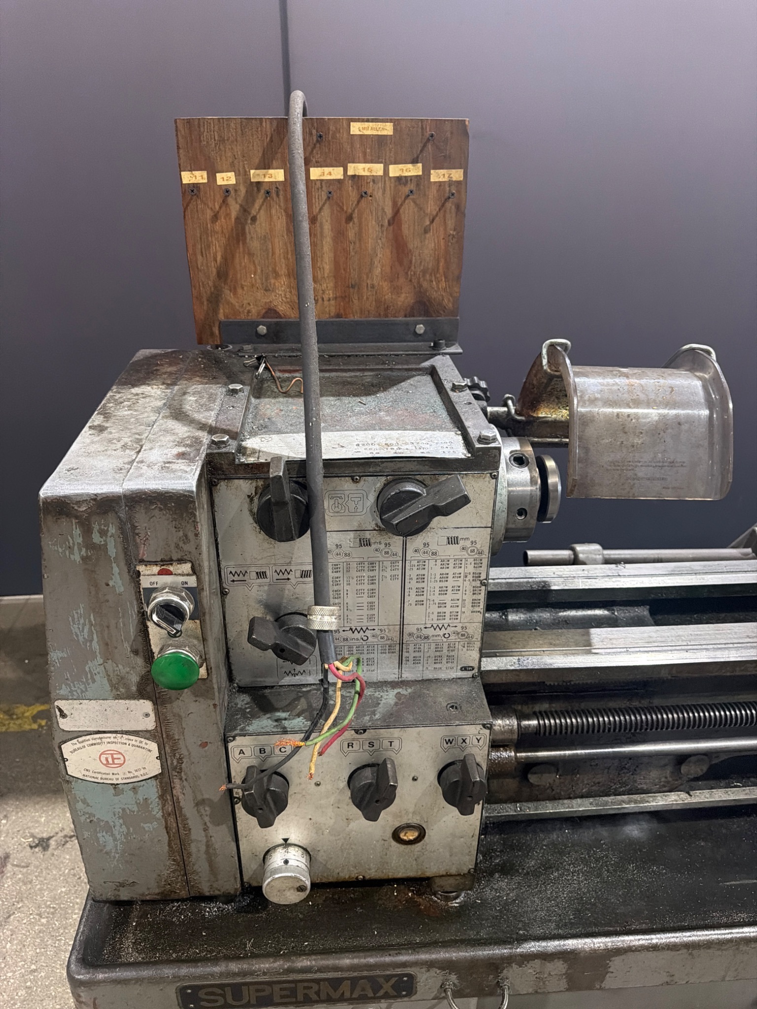 Supermax LG-1340 Engine Lathe 13" x 40" Manual Lathe USED 2