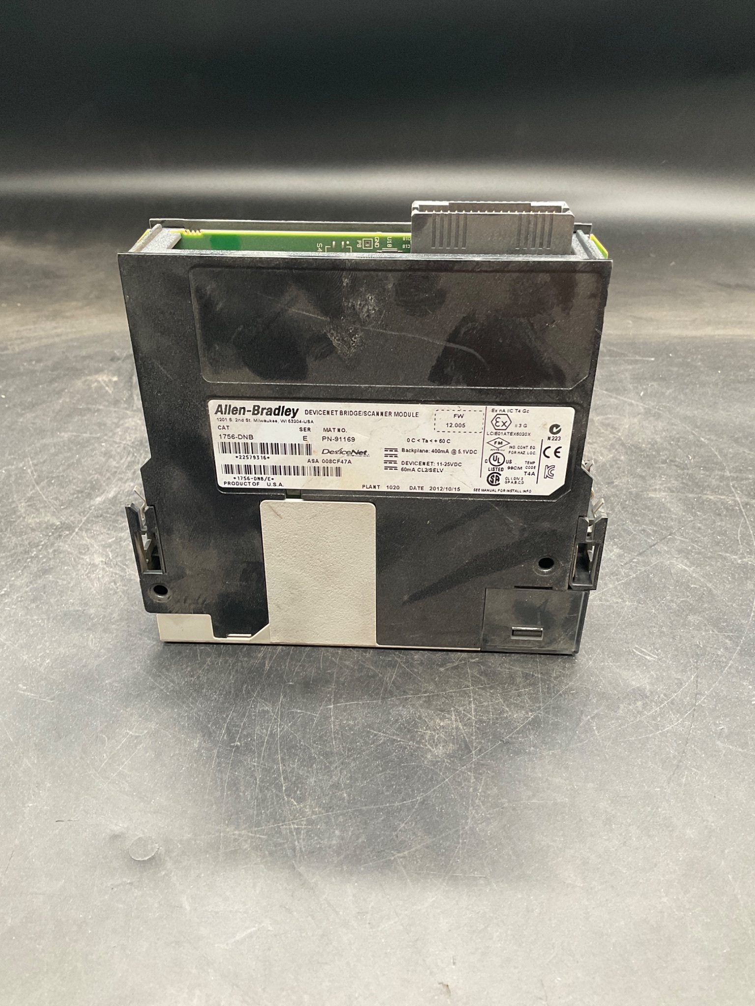 Allen-Bradley 1756-DNB Series E DeviceNet Bridge Scanner Module USED 0