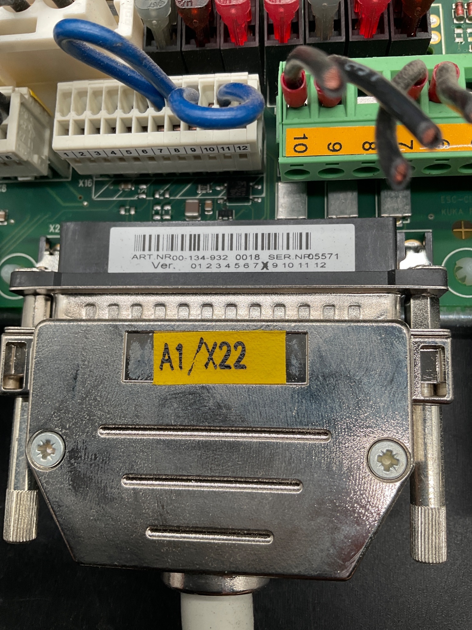 KUKA ESC‑C13 V1.60 Control PCB Board A161.00.005.571 USED 1