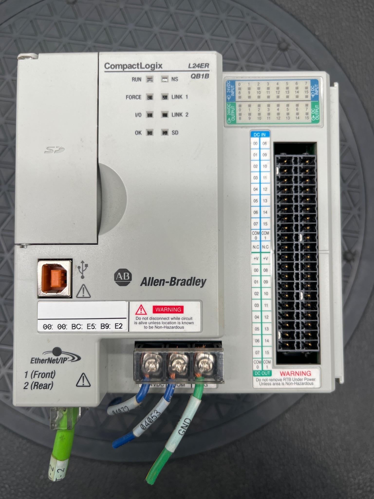 Allen‑Bradley 1769-L24ER-QB1B CompactLogix PLC Controller USED 5