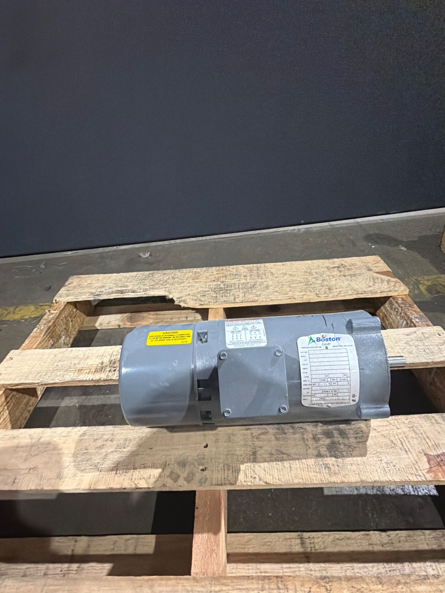 Boston Gear FUTB-B Gear Drive Motor Assembly 0.5HP 1725 RPM USED 0