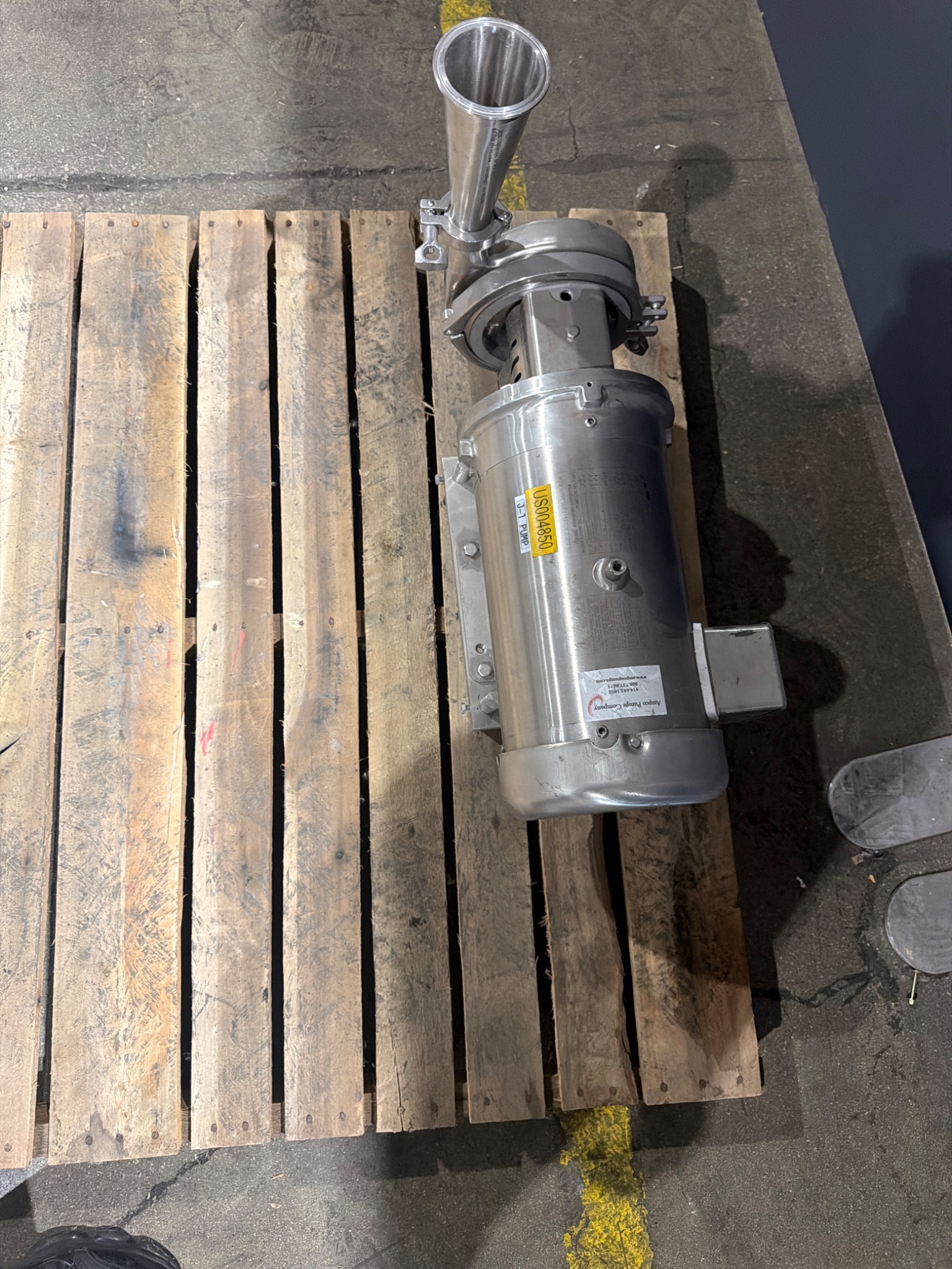 Baldor Reliance CESSWDM3613T Washdown Motor with Ampco Pump Assembly USED 1