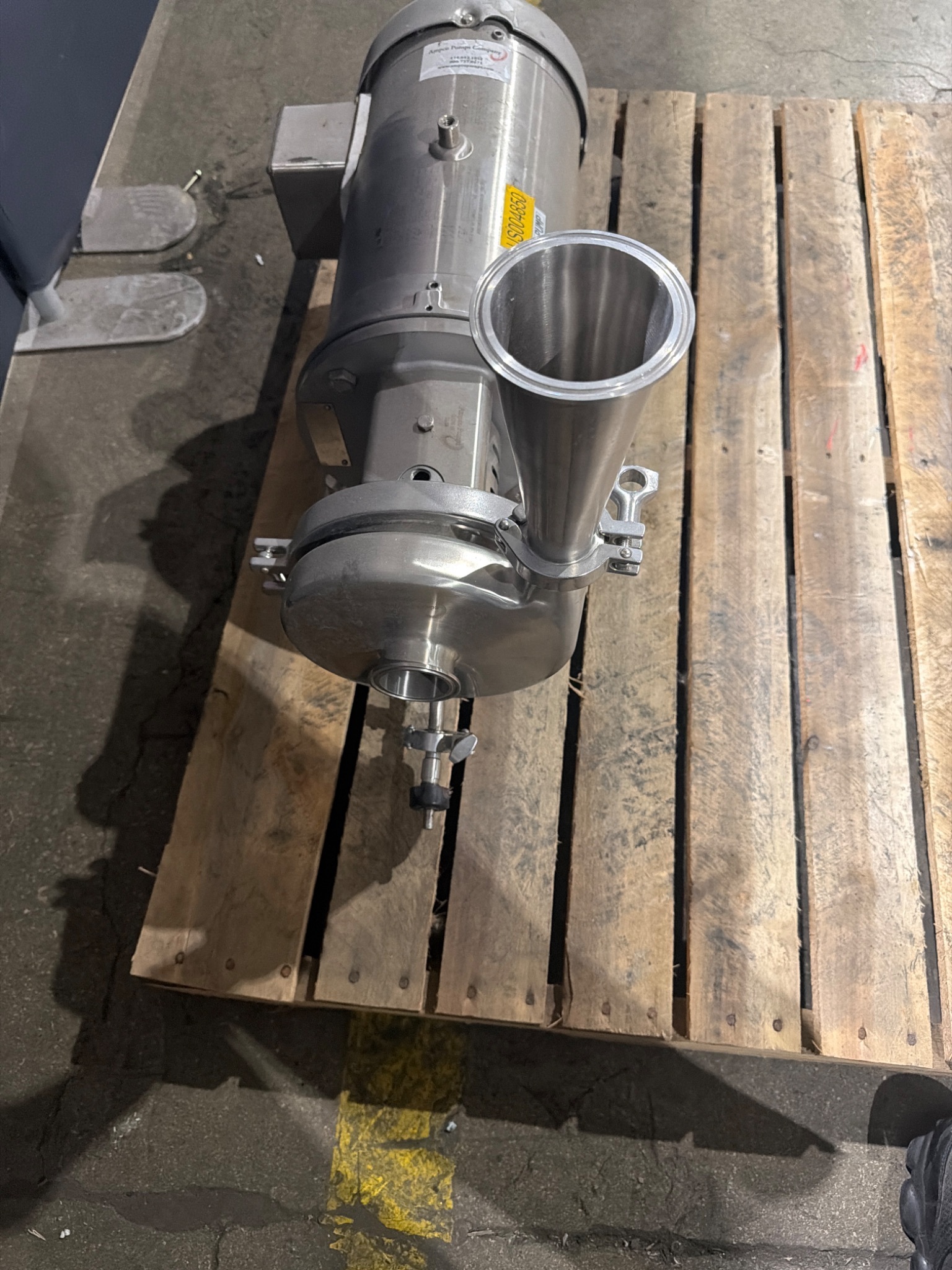Baldor Reliance CESSWDM3613T Washdown Motor with Ampco Pump Assembly USED 2