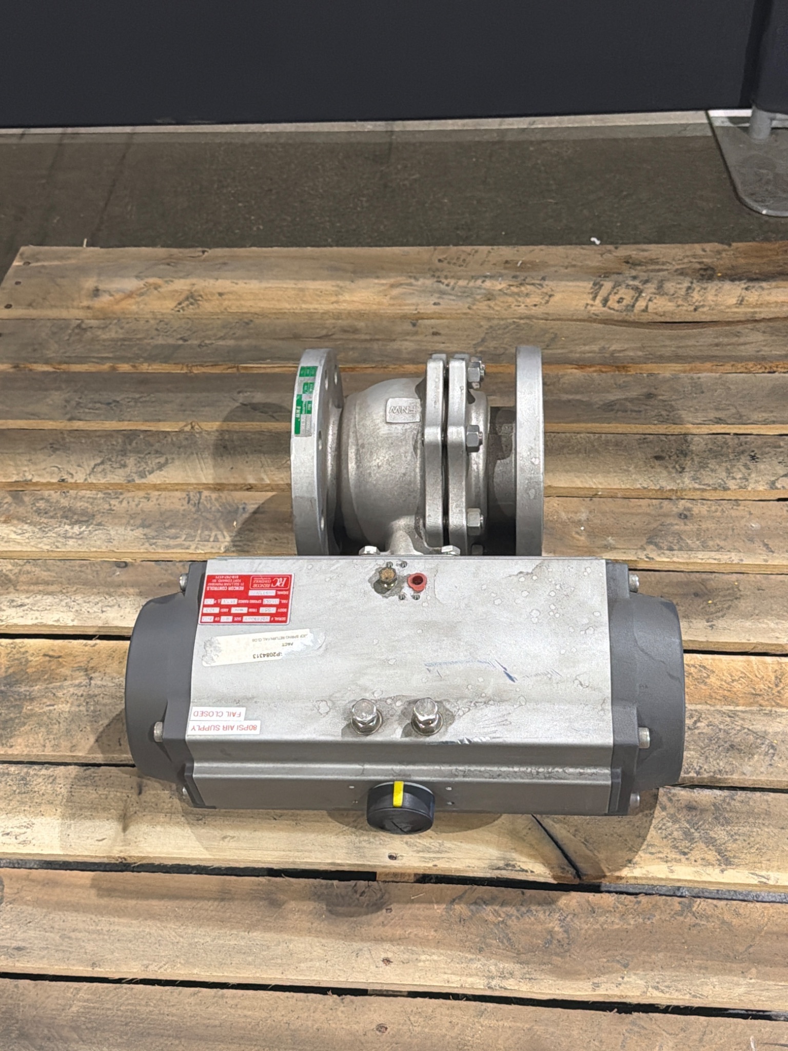 FNW 600C 4" CF8M Ball Valve Class 150 with Rencor Pneumatic Actuator NEW 0