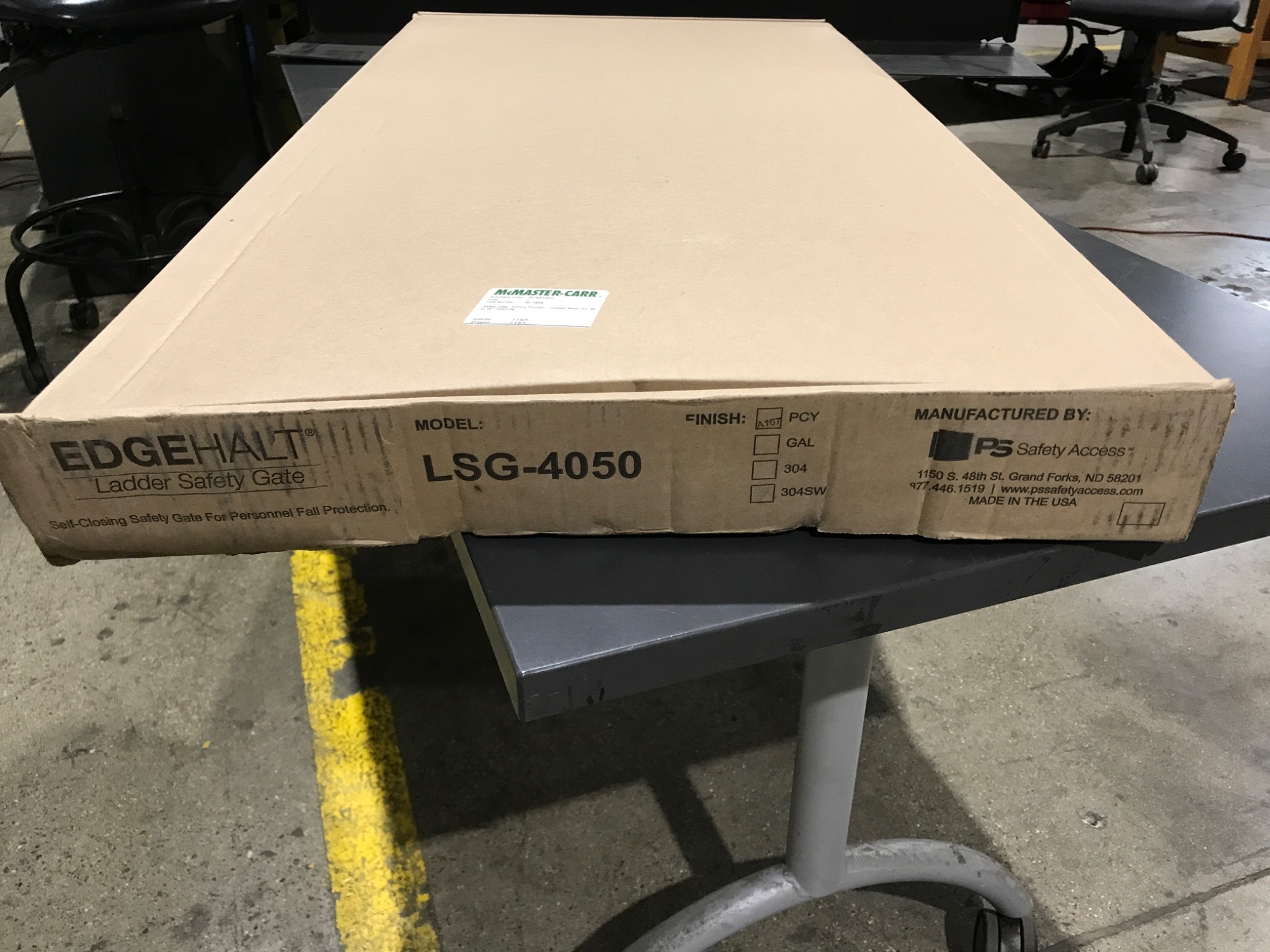 PS Safety Access LSG-4050 EdgeHalt Ladder Safety Gate 40 Inch NEW 1