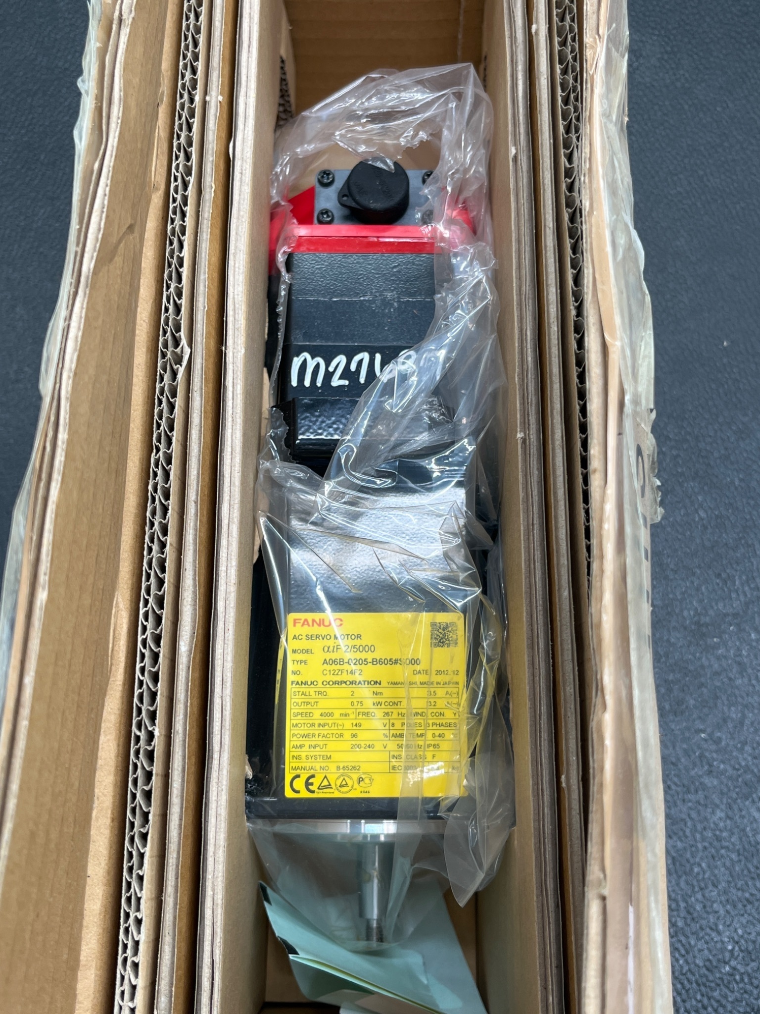 FANUC A06B-0205-B605#S000 Alpha 2/5000 AC Servo Motor 0.75 kW NEW 0