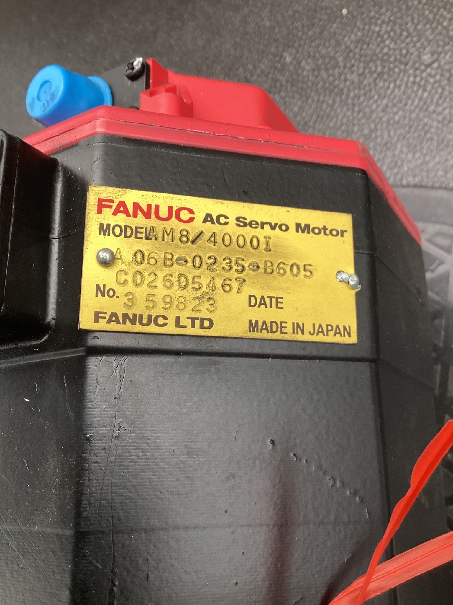 FANUC A06B-0235-B605 AC Servo Motor Alpha M8/4000 USED 6