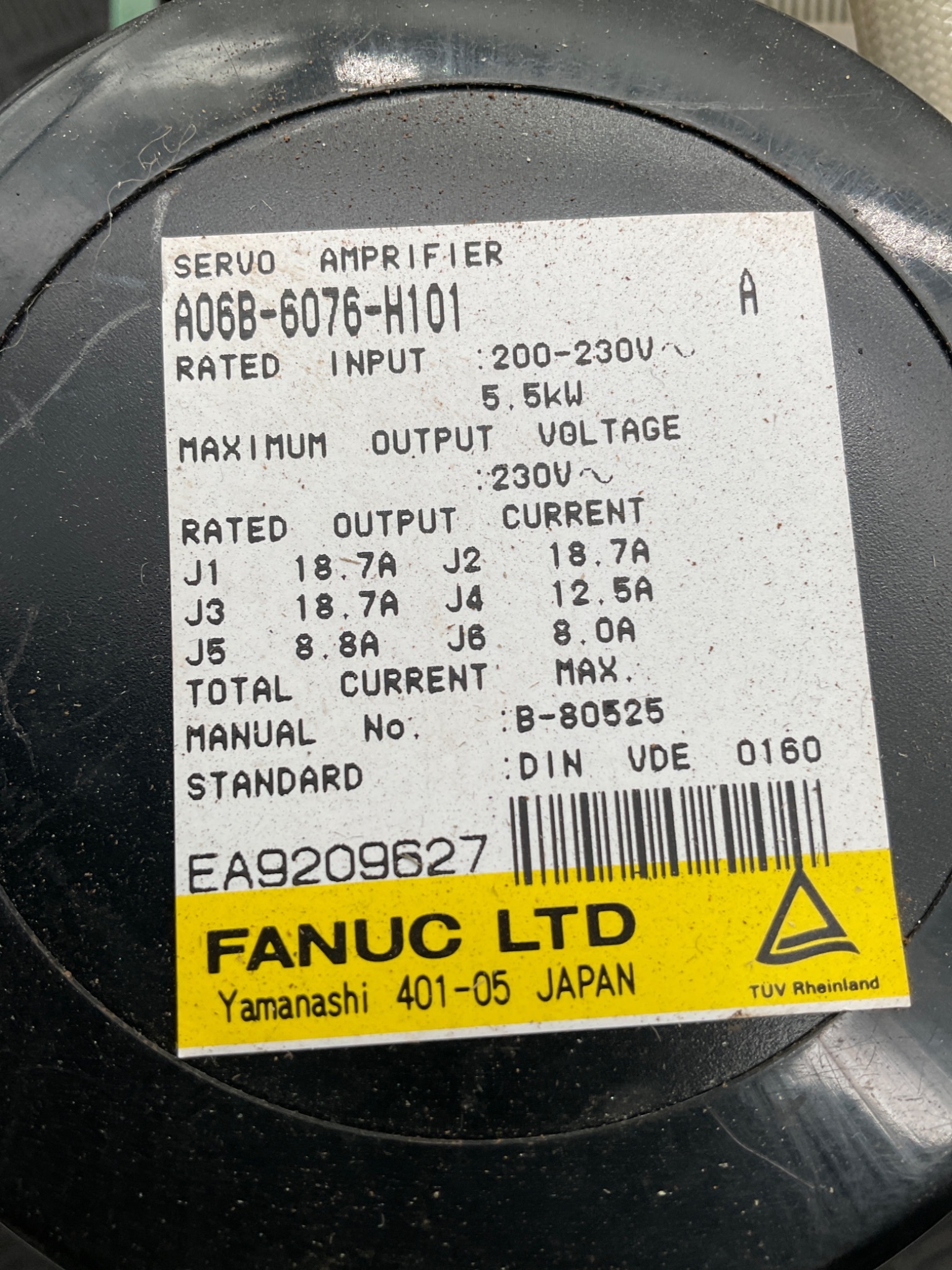 FANUC A06B-6076-H101 AC Servo Amplifier Power Unit Multi-Channel USED 7