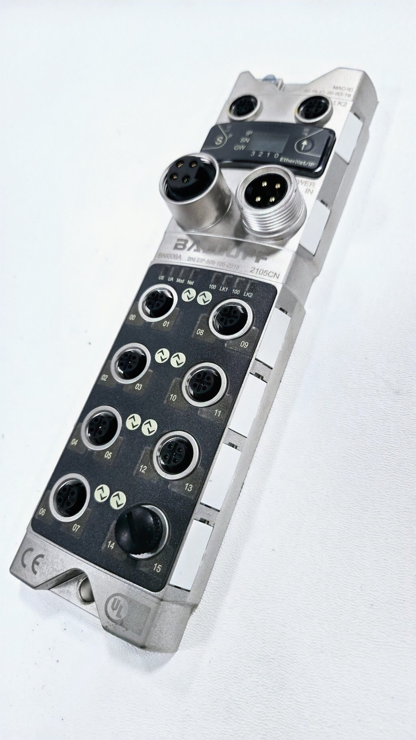 BALLUFF BNI006A BNI EIP-508-105-Z015 EtherNet/IP I/O Module USED 1