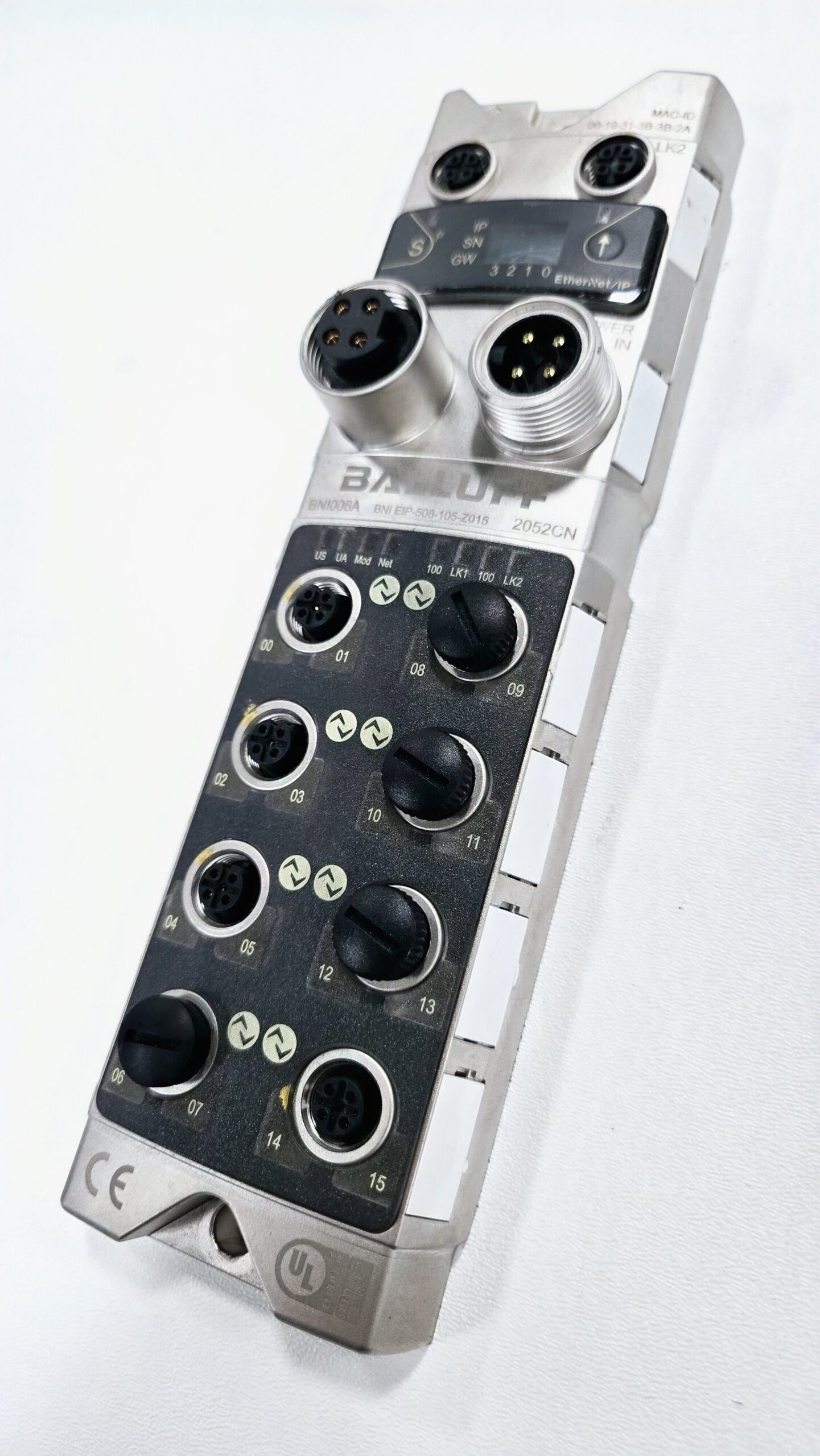 BALLUFF BNI006A BNI EIP-508-105-Z015 EtherNet/IP I/O Module USED 1