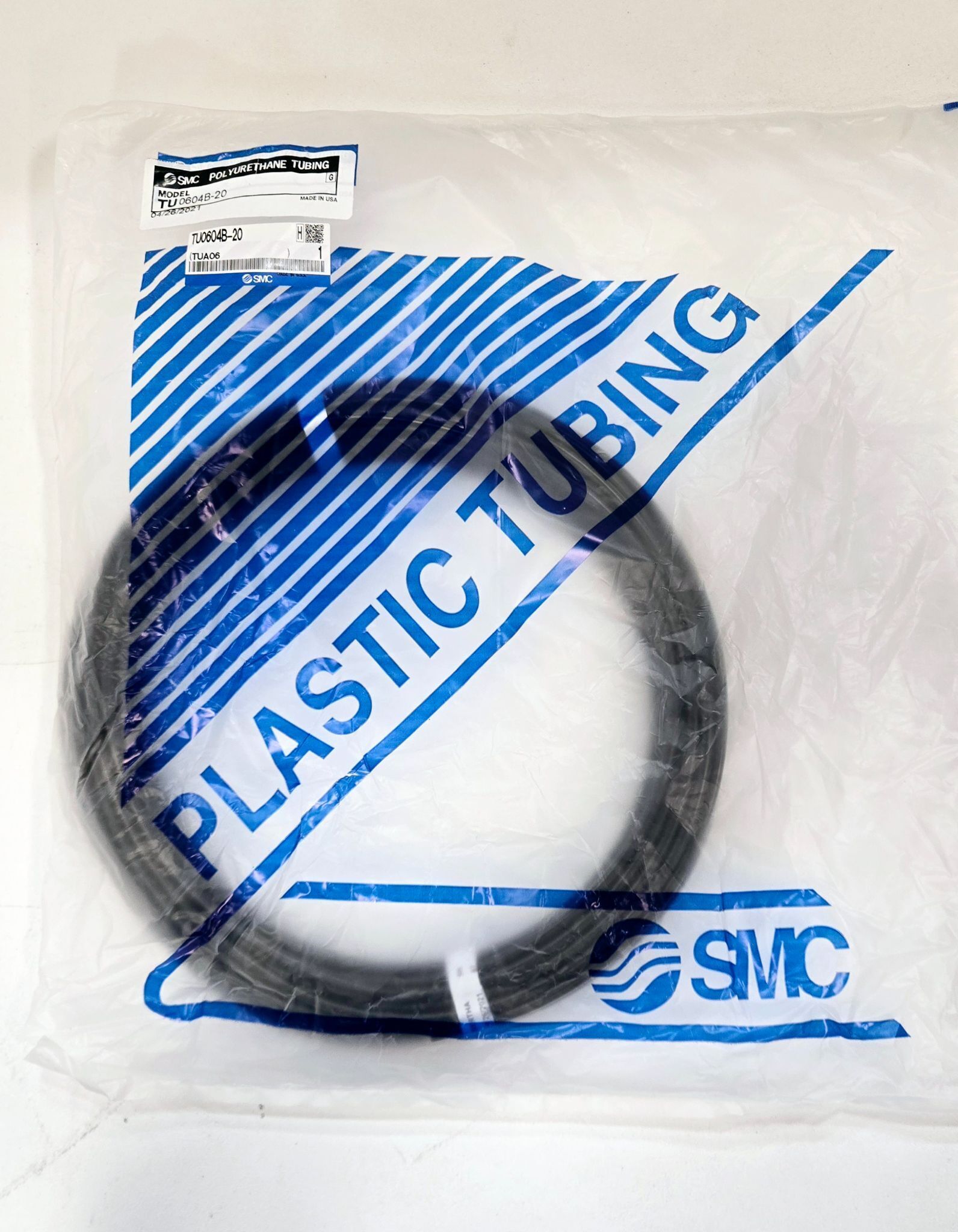 SMC TU0604B-20 Polyurethane Tubing 6mm OD 20M Coil NEW 0