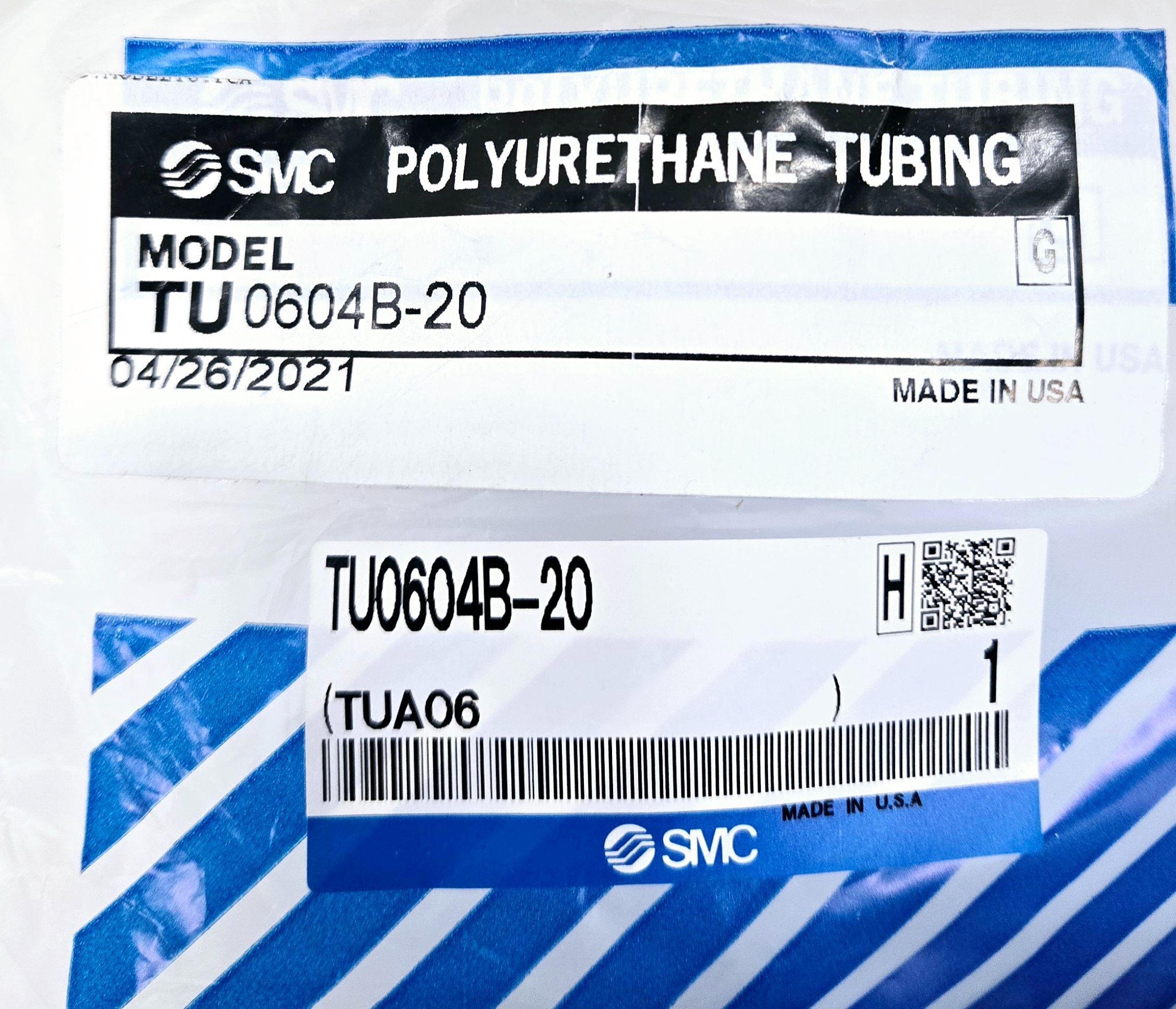 SMC TU0604B-20 Polyurethane Tubing 6mm OD 20M Coil NEW 1