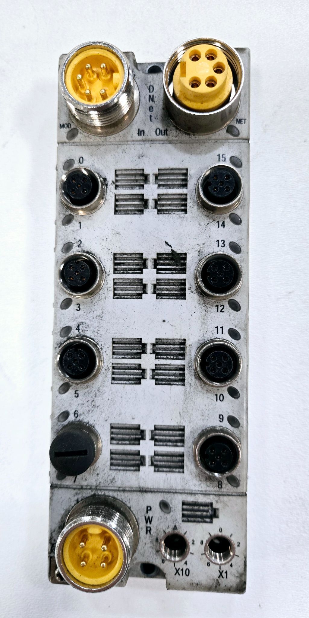 ALLEN BRADLEY 1732D-16CFGM12MN DeviceNet I/O Block USED 0