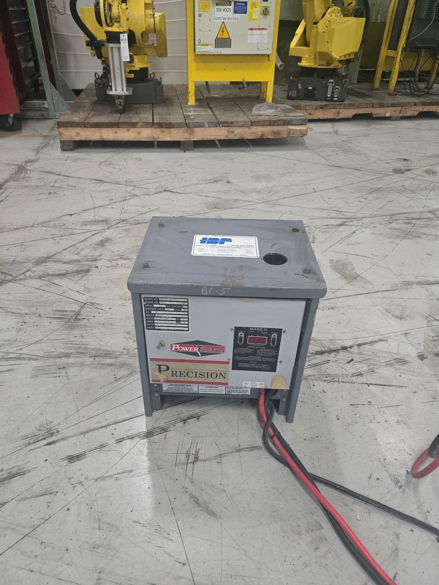 POWER FACTOR 1PF12B-380EMS BATTERY CHARGER USED 0