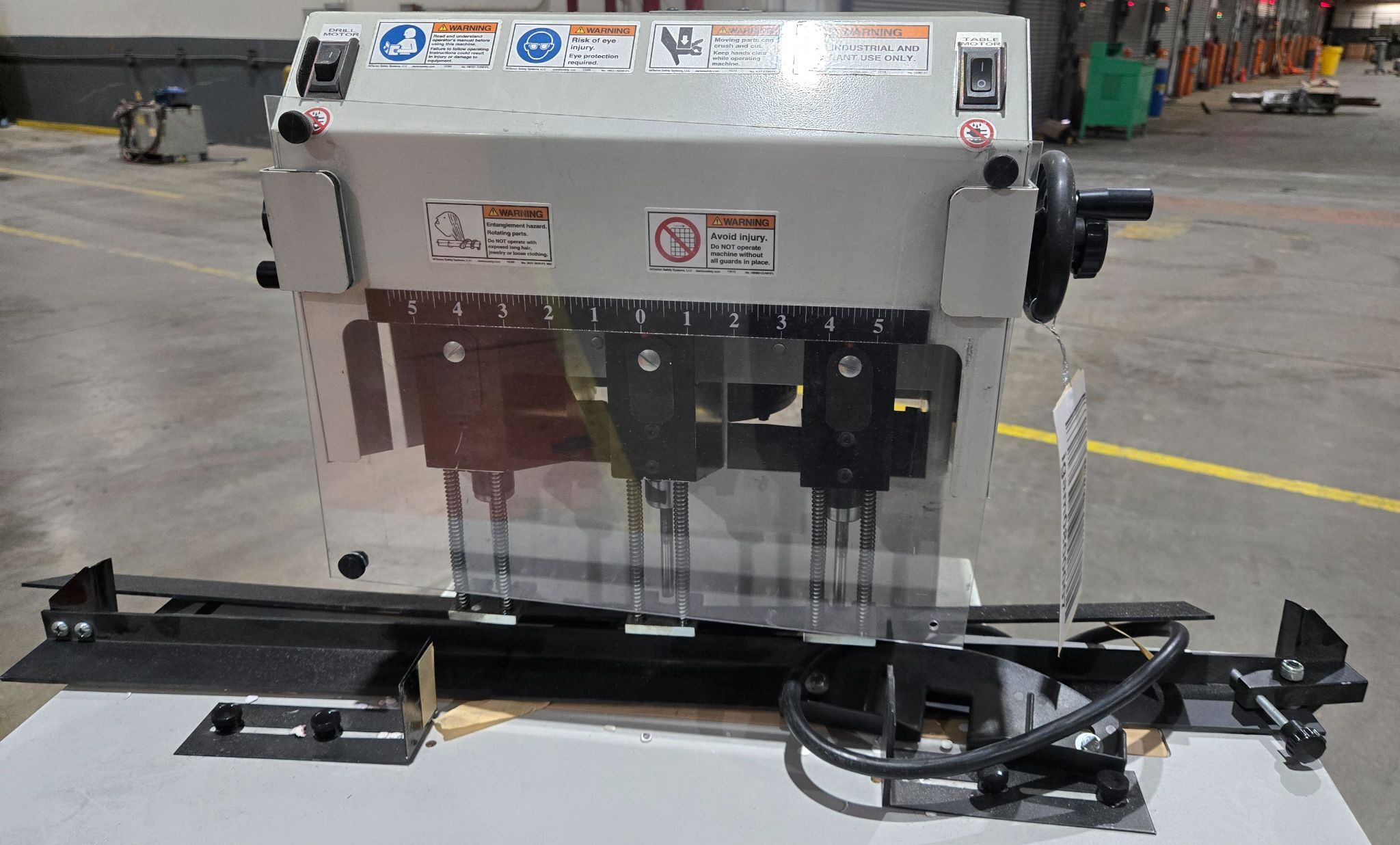 LASSCO WIZER FMMH-3.1 3 SPINDLE PAPER DRILL PRESS USED 6
