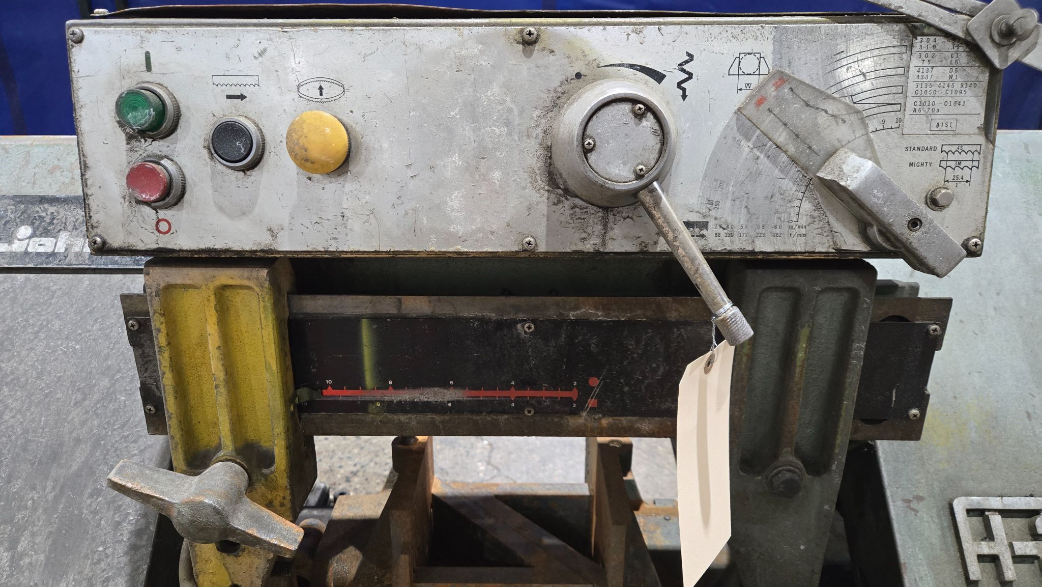 KYSOR JOHNSON H250-SA HORIZONTAL BAND SAW 3 PH 4 POLE USED 2