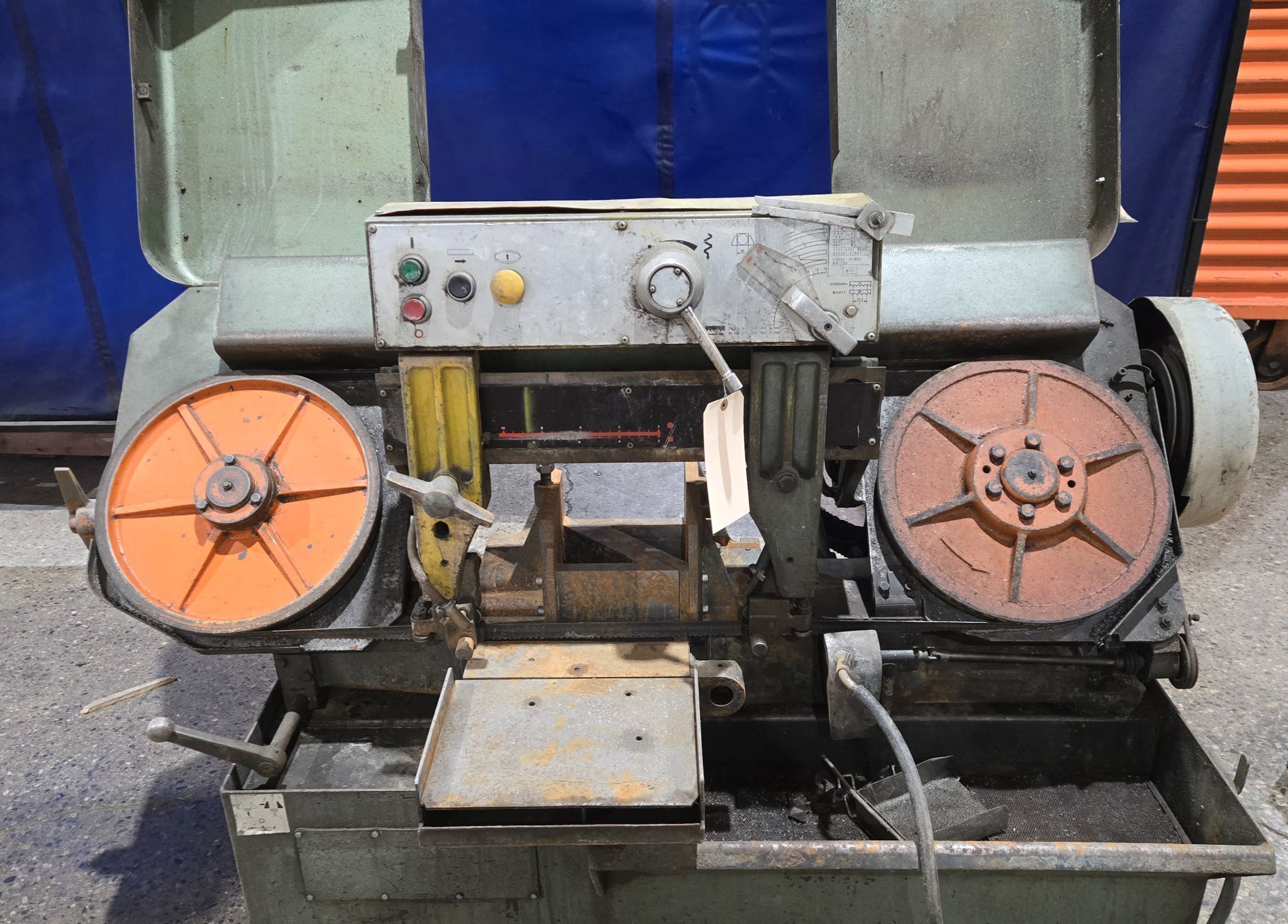 KYSOR JOHNSON H250-SA HORIZONTAL BAND SAW 3 PH 4 POLE USED 4