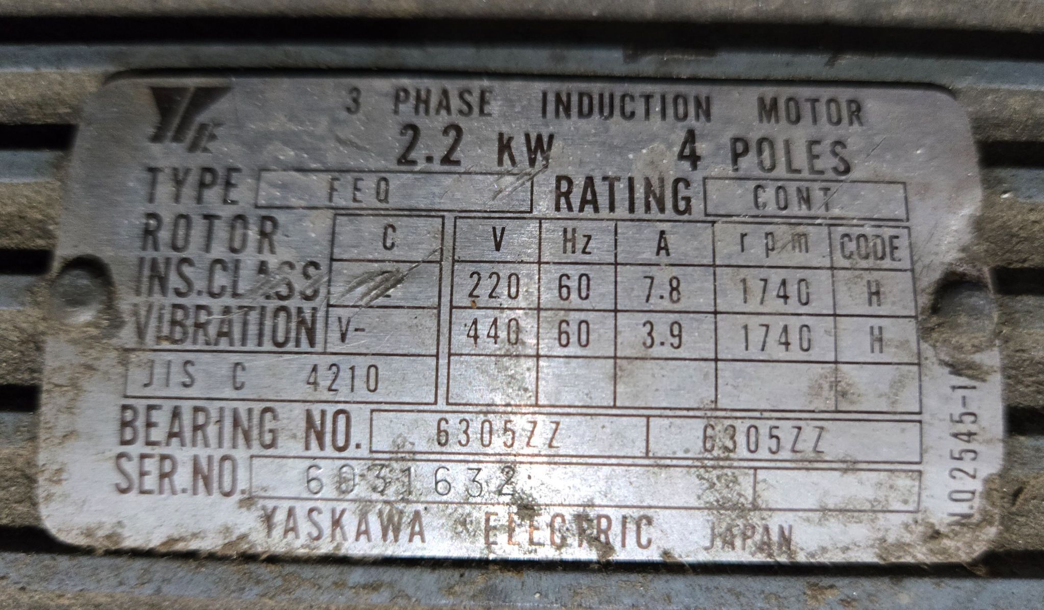KYSOR JOHNSON H250-SA HORIZONTAL BAND SAW 3 PH 4 POLE USED 8