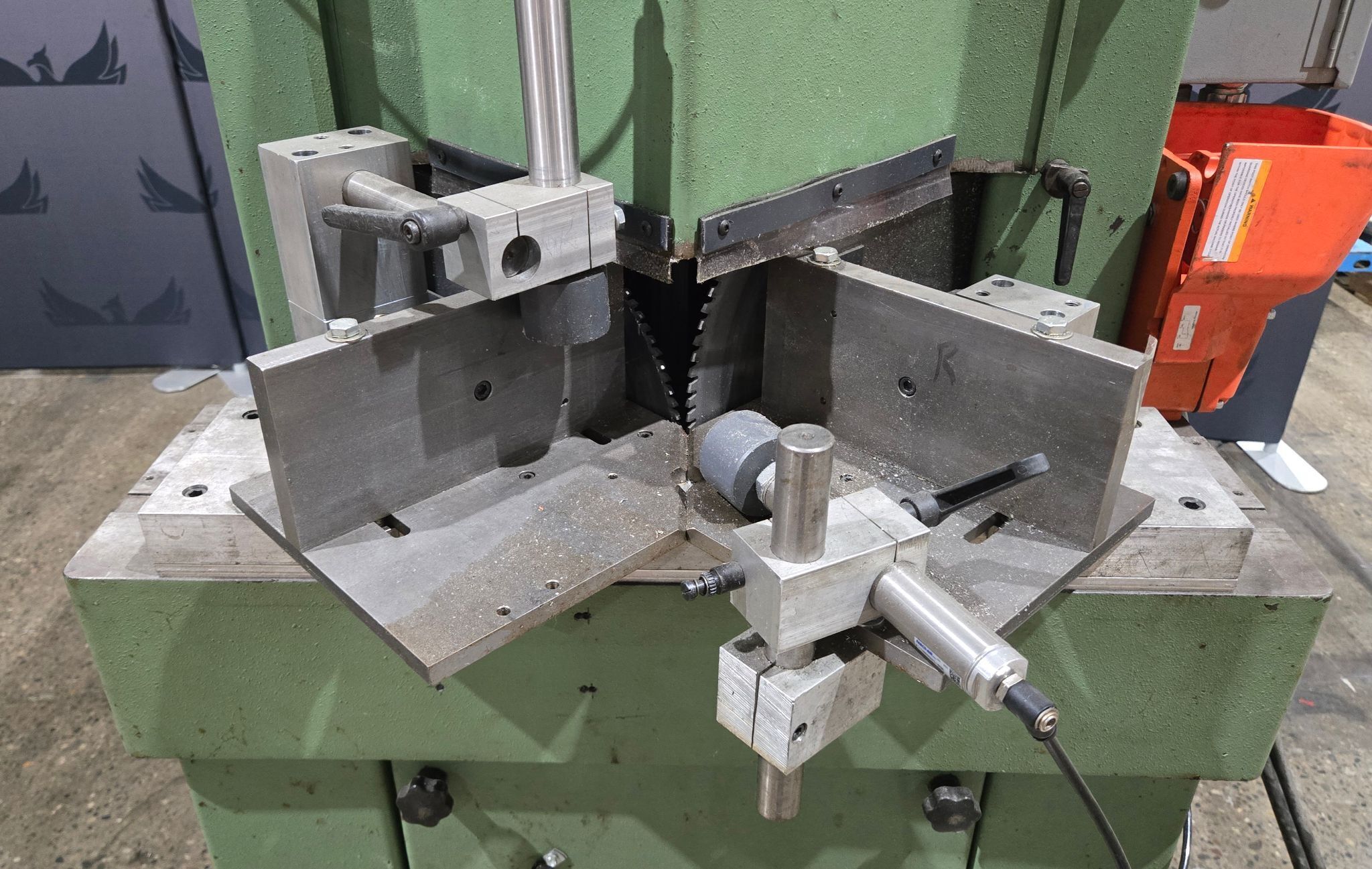 AMP T-350 Double Mitre Saw USED 4
