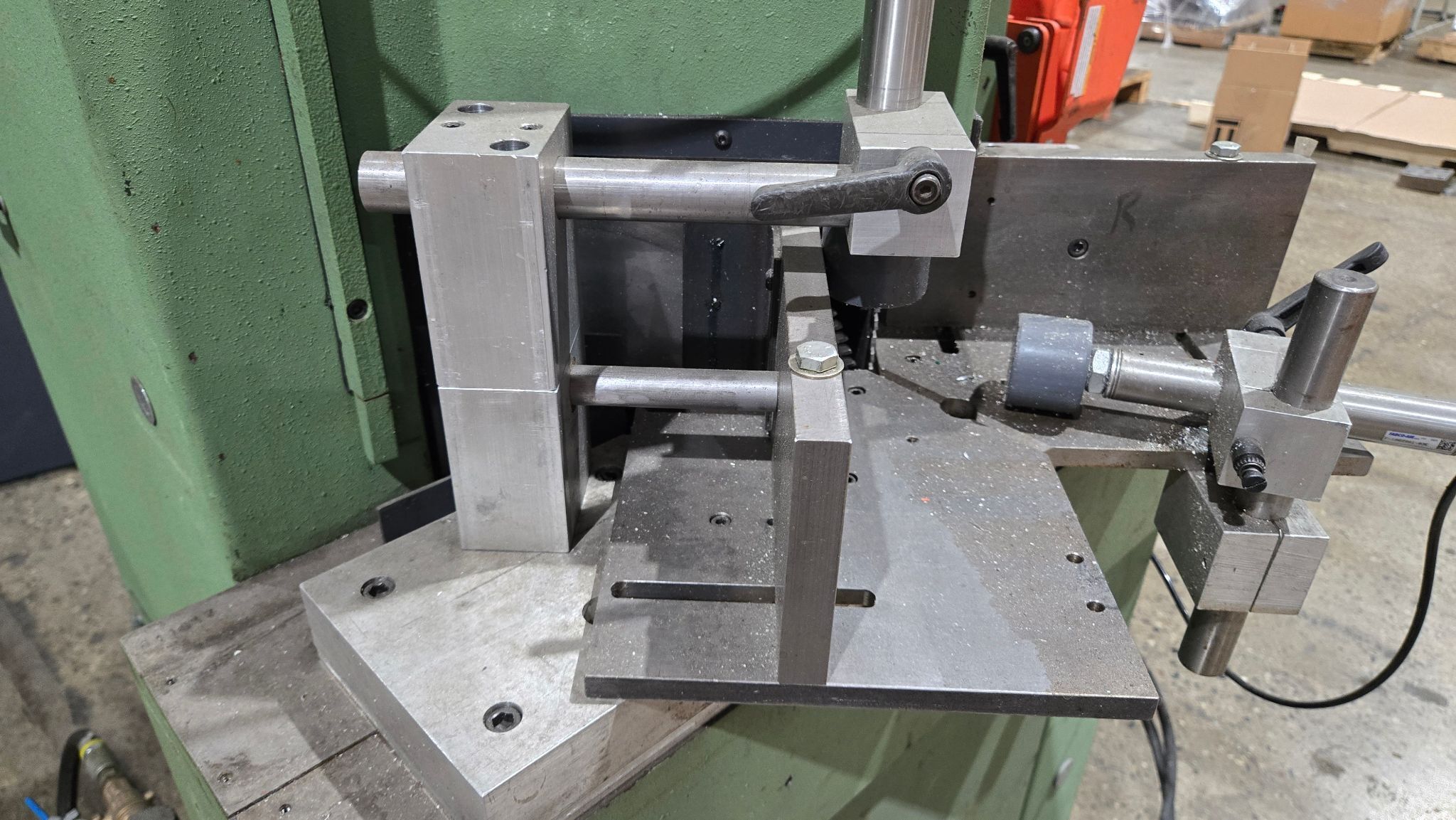AMP T-350 Double Mitre Saw USED 5