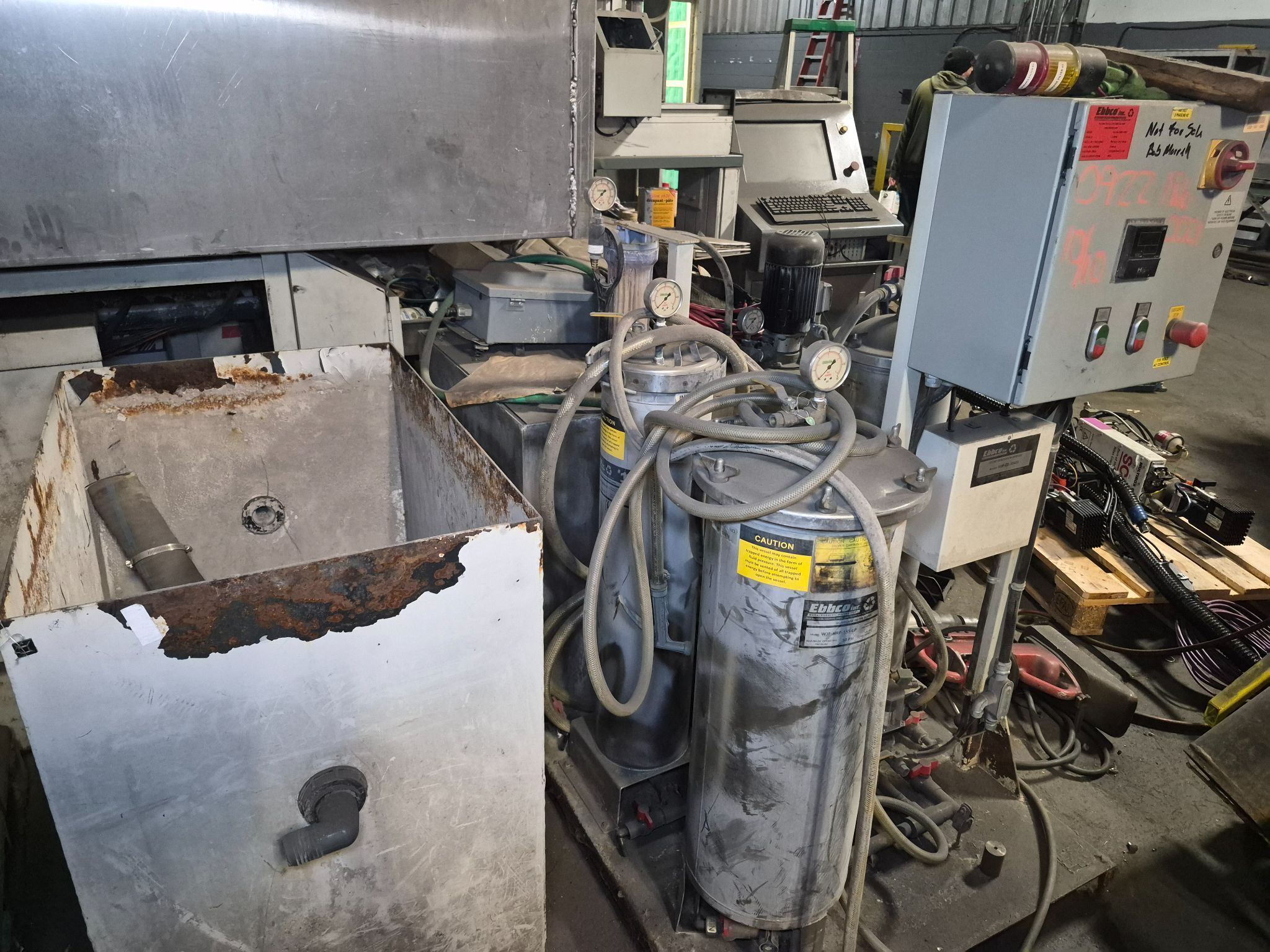 A&V WATERJET F302013A CNC Waterjet w/ KMT Pump & Ebbco Modules USED AS-IS 5