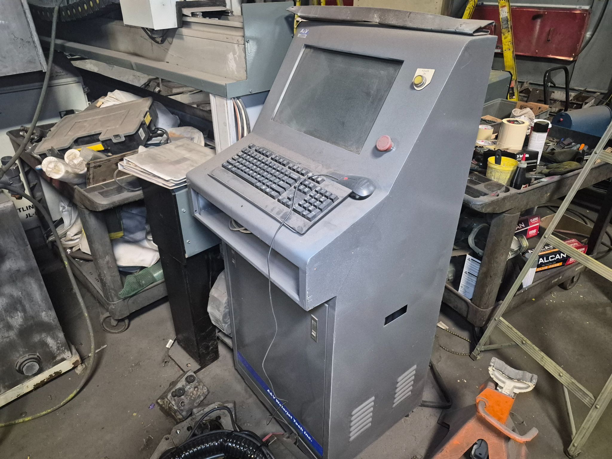 A&V WATERJET F302013A CNC Waterjet w/ KMT Pump & Ebbco Modules USED AS-IS 14