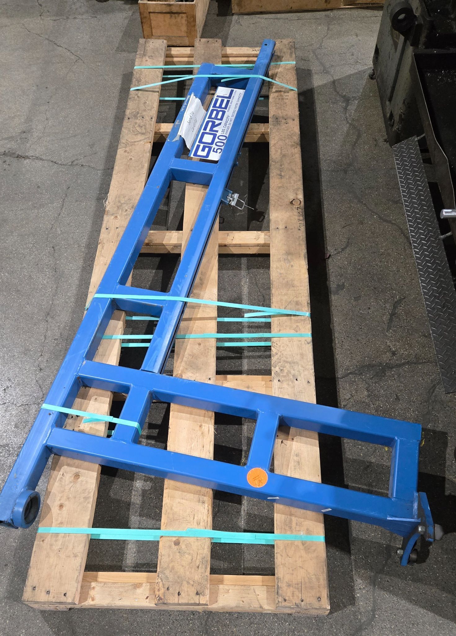 GORBEL SS-99040 500 lb Capacity Pedestal Jib Crane USED 1