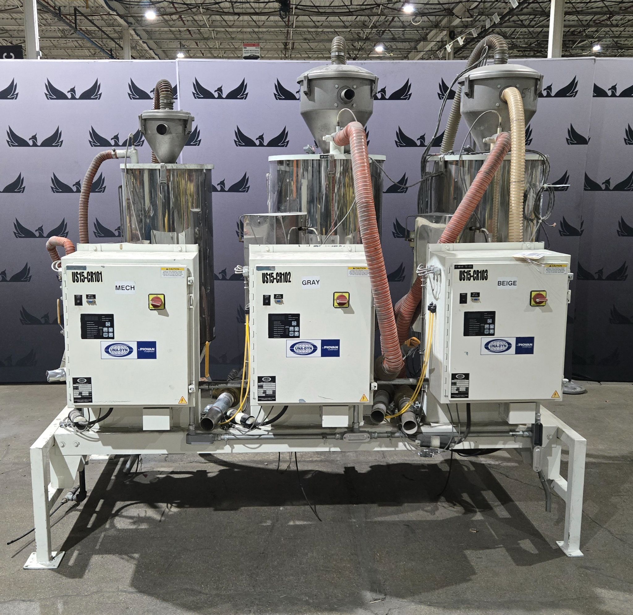 UNA-DYN FC-XMH Triple Hopper Drying & Conveying System USED 0