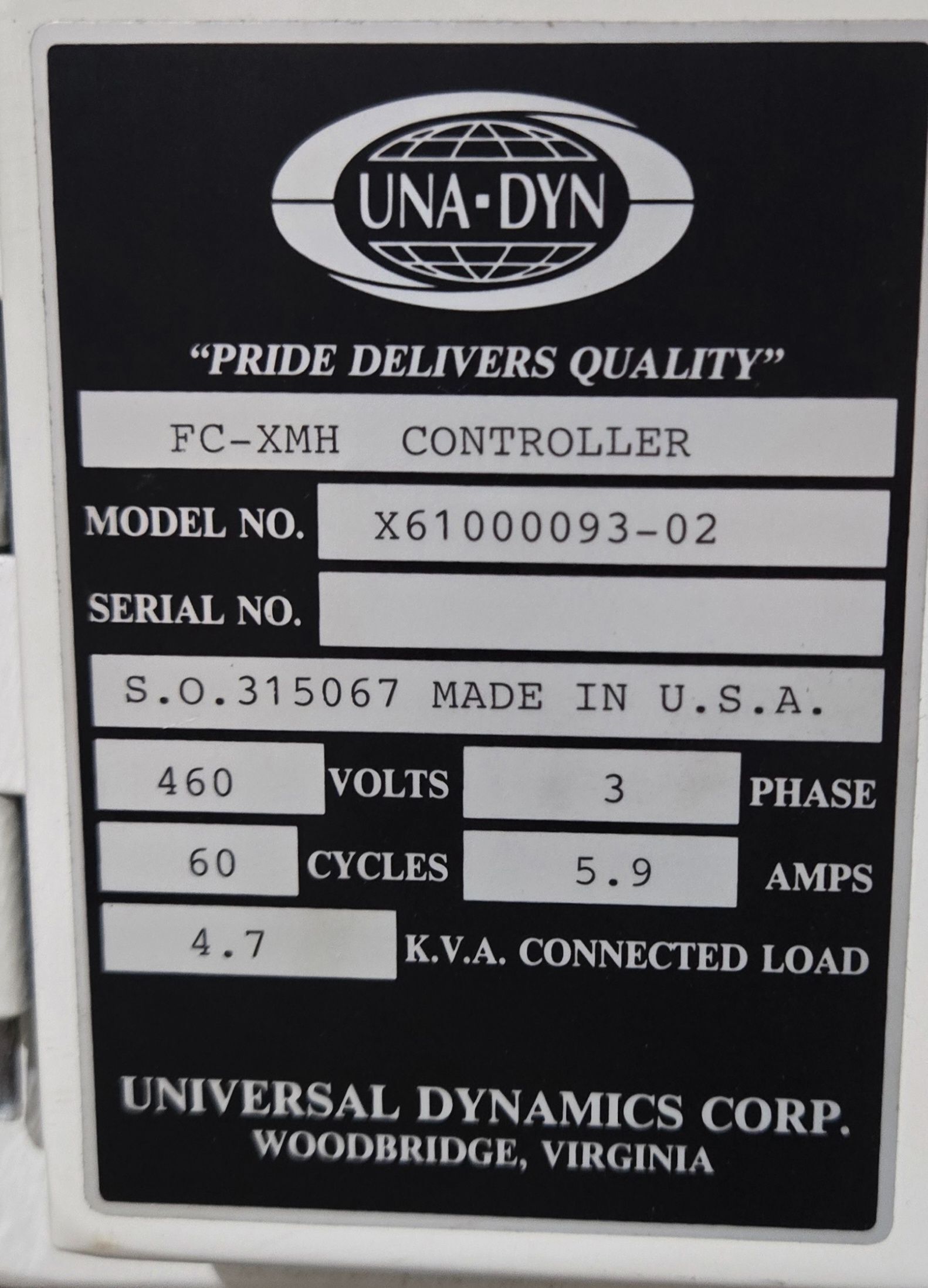 UNA-DYN FC-XMH Triple Hopper Resin Drying & Conveying System USED 12
