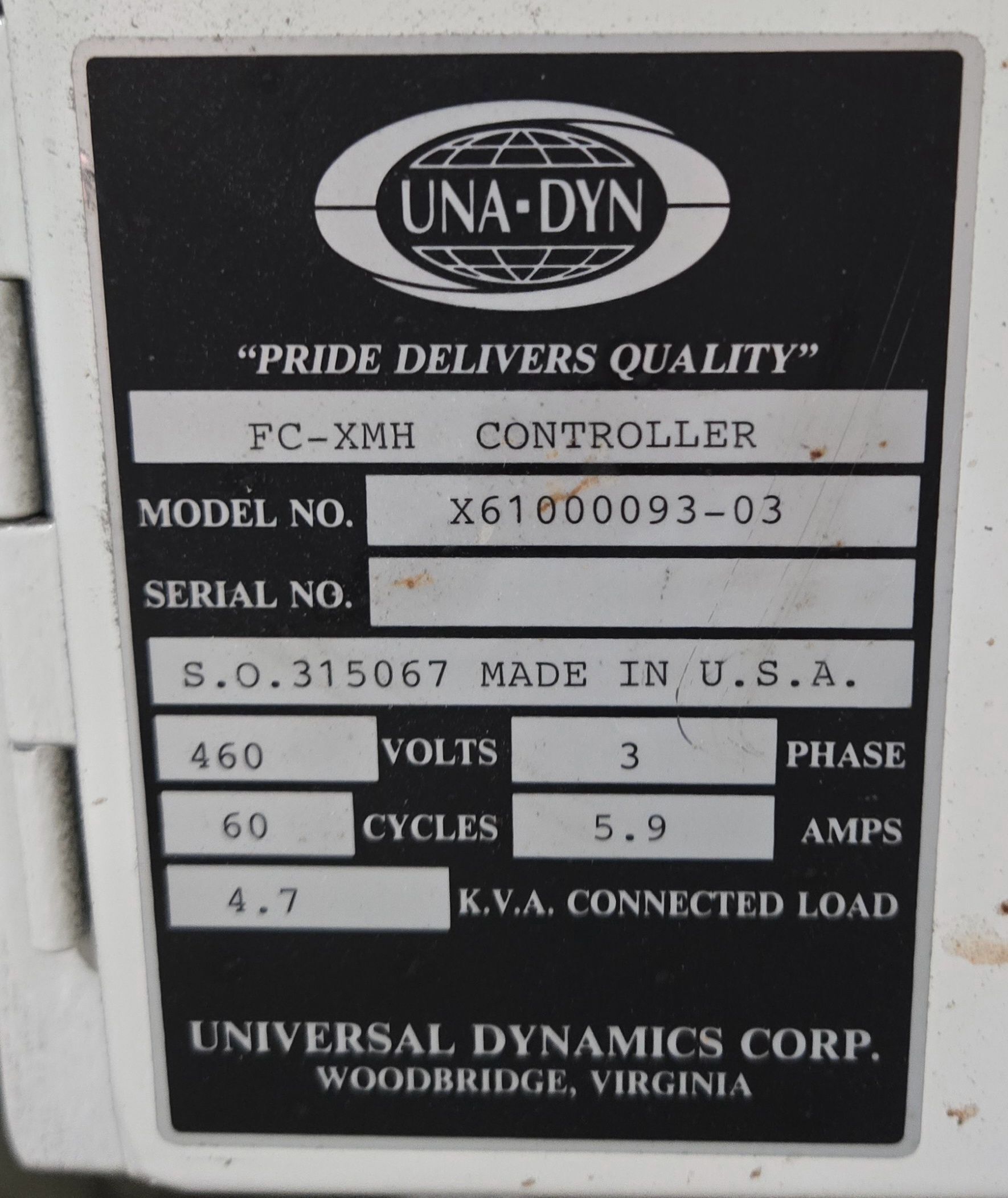 UNA-DYN FC-XMH Triple Hopper Resin Drying & Conveying System USED 15