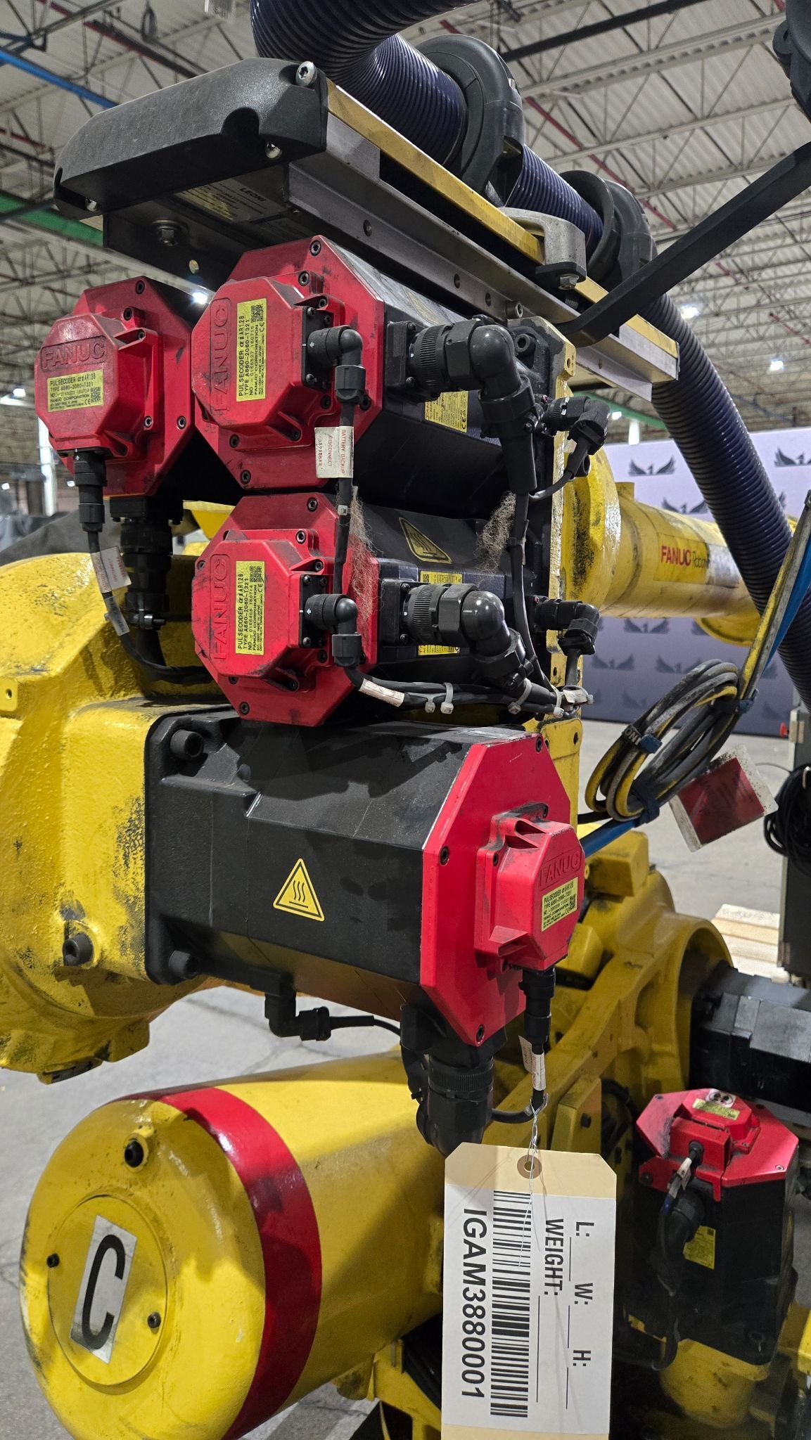 FANUC R-2000iB/185L Robot Complete with R-30iB Controller & WTC Gen 6 MFDC USED 5