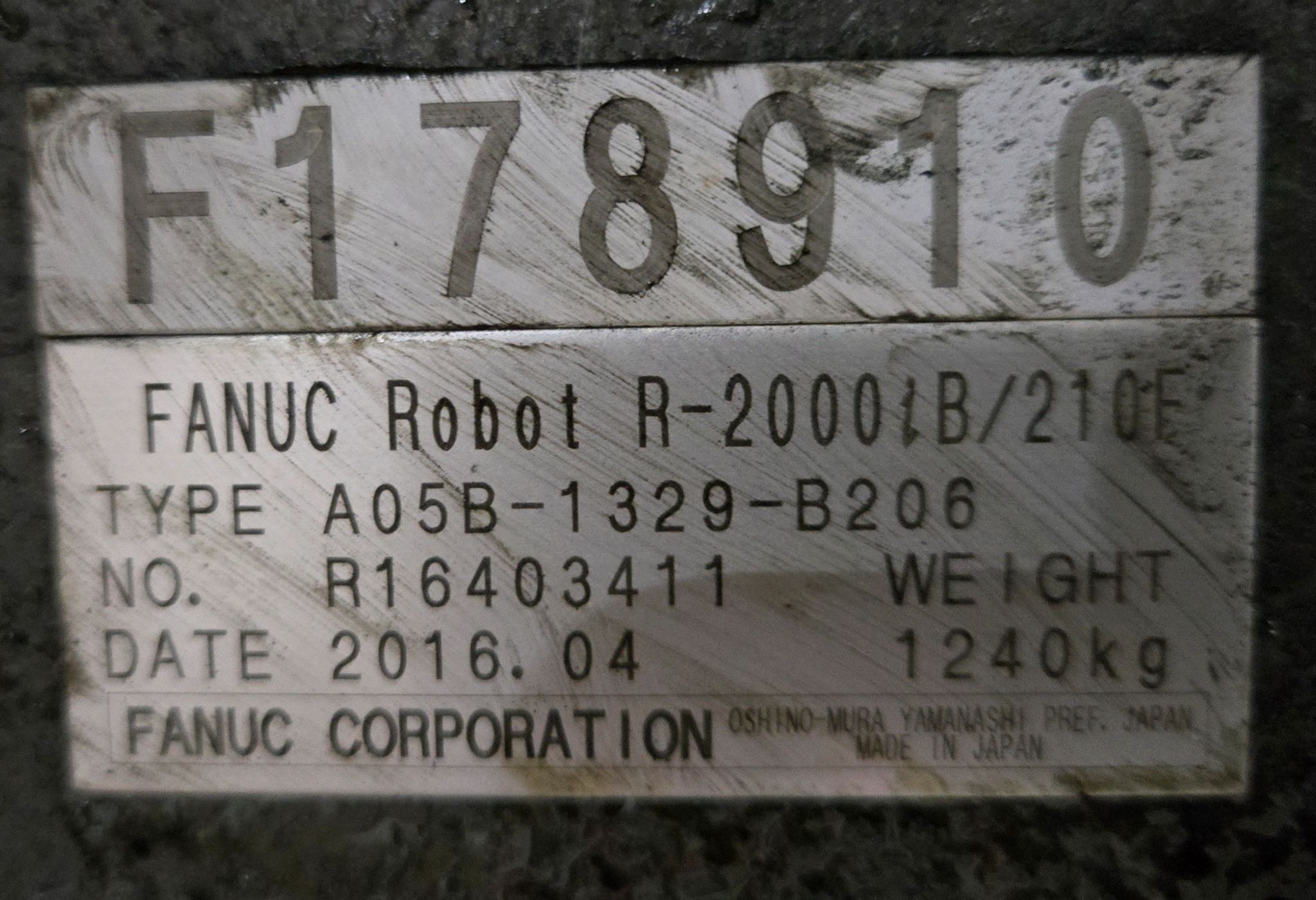 FANUC R-2000iB/210F Complete with R-30iB Controller & WTC Gen 6 MFDC Inverter USED 8