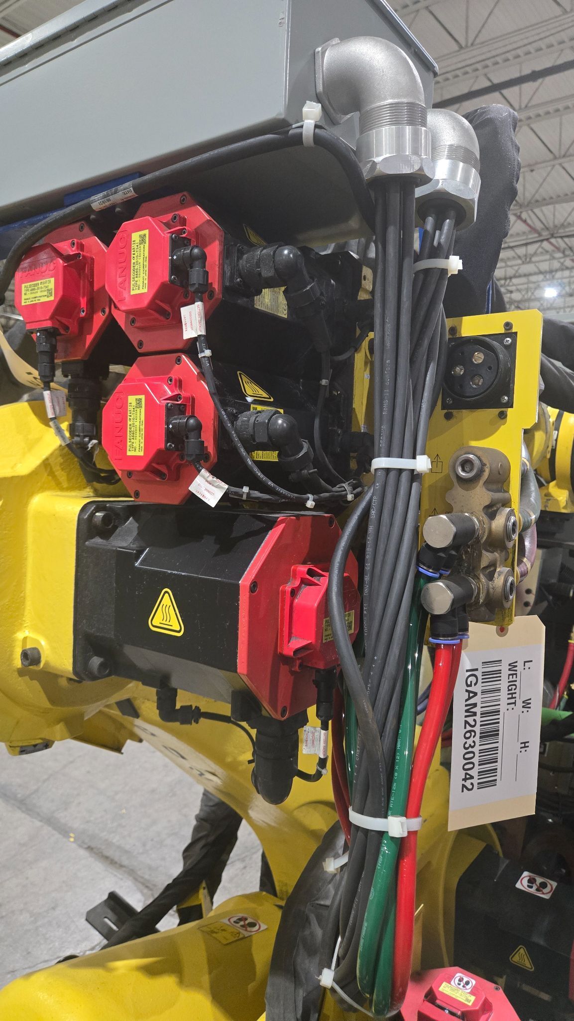FANUC R-2000iB/210F Complete with R-30iA Controller and WTC WT6000 Weld Inverter USED 6