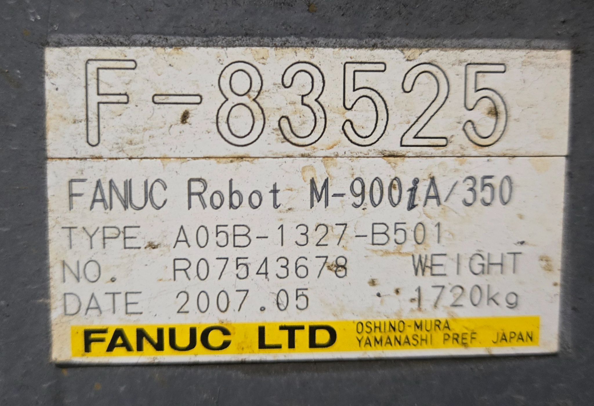 FANUC M-900iA/350 Complete with R-J3iC Controller USED 9