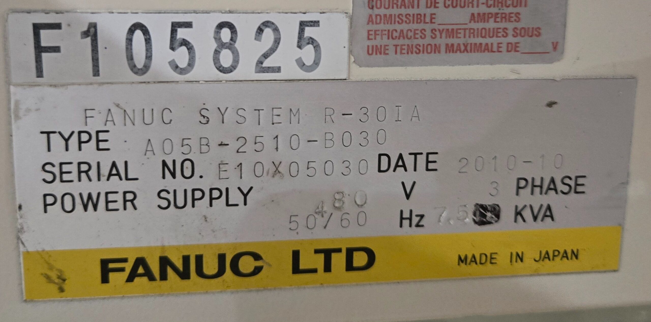 Fanuc R-2000iB/210F Complete with R-30iA Controller USED 13