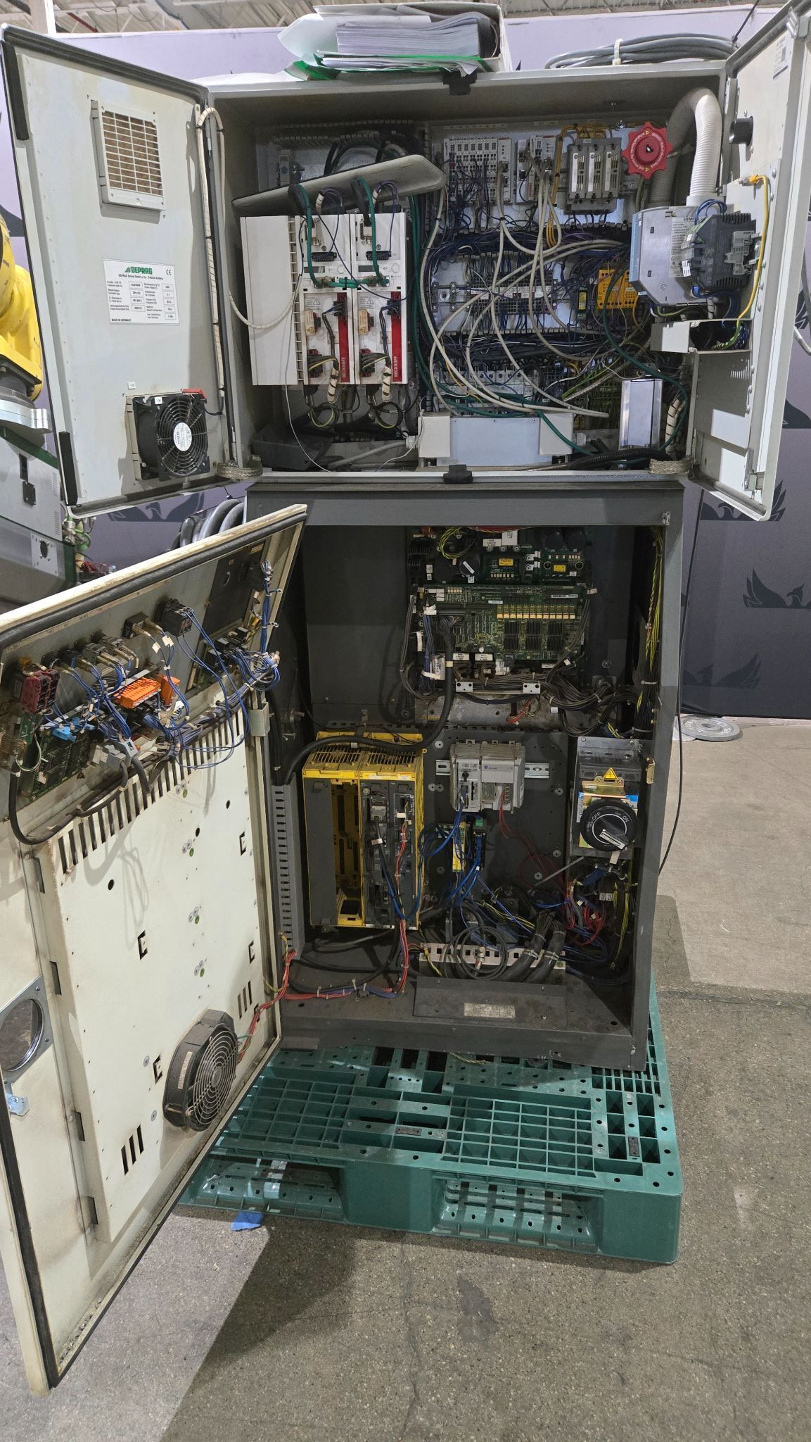Fanuc M-900iA/350 Robot with R-30iA Controller & Deprag Inverter USED 13