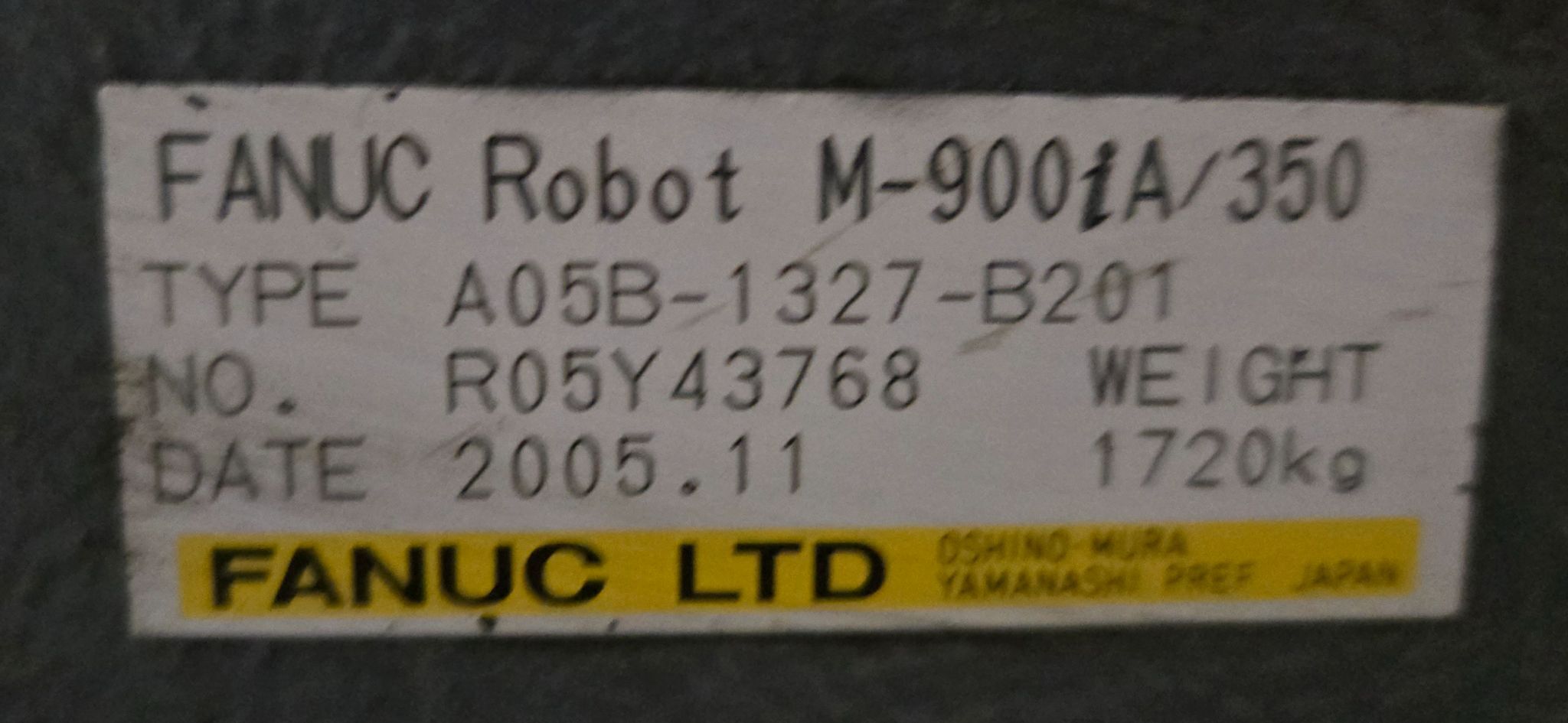 FANUC M900IA/350 Complete with R-J3iC Controller USED 8