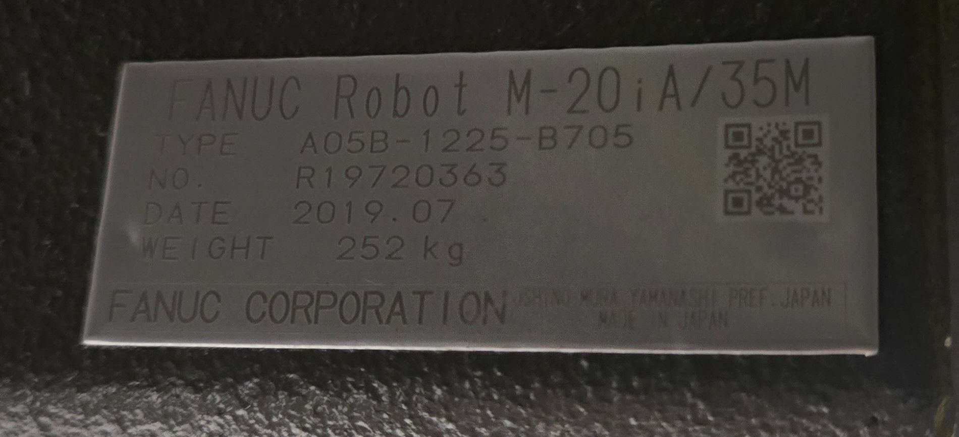 FANUC M‑20iA/35M Complete with R‑30iB Plus Controller USED 16