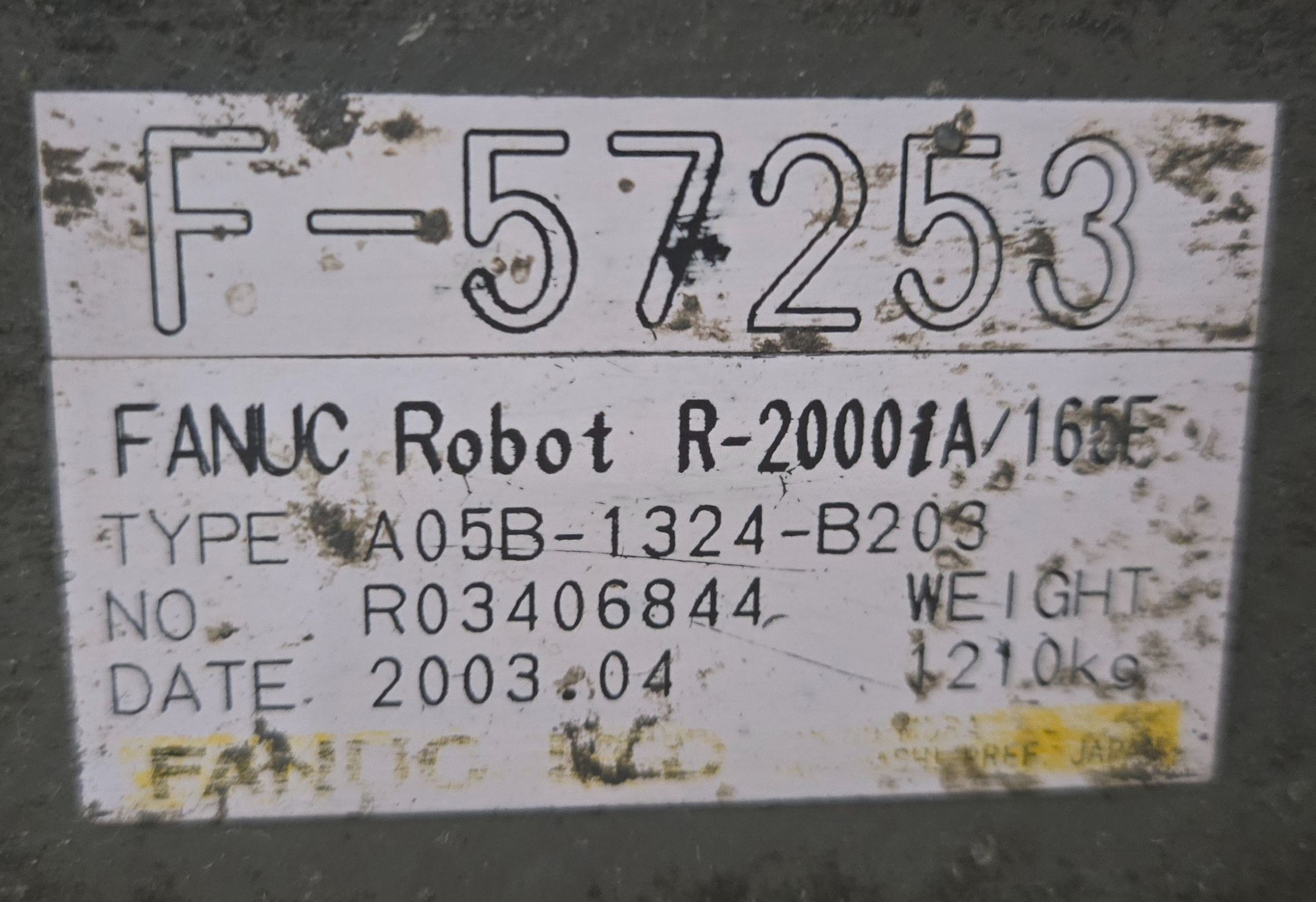 FANUC R-2000iA/165F w/ R-J3iB Controls USED AS-IS 9