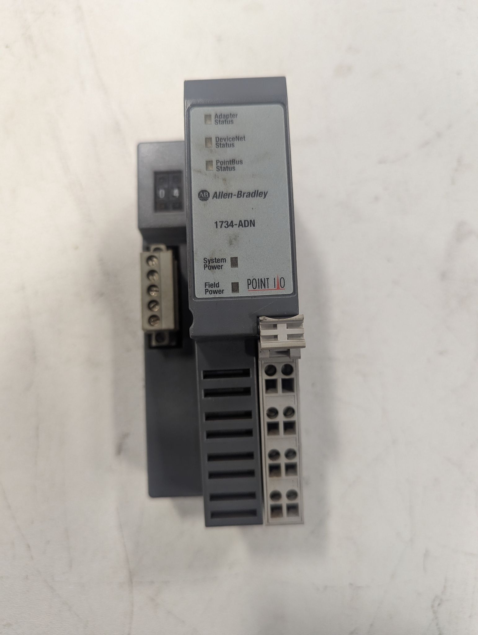 ALLEN BRADLEY 1734-ADN/B POINT I/O DeviceNet Adapter USED 0
