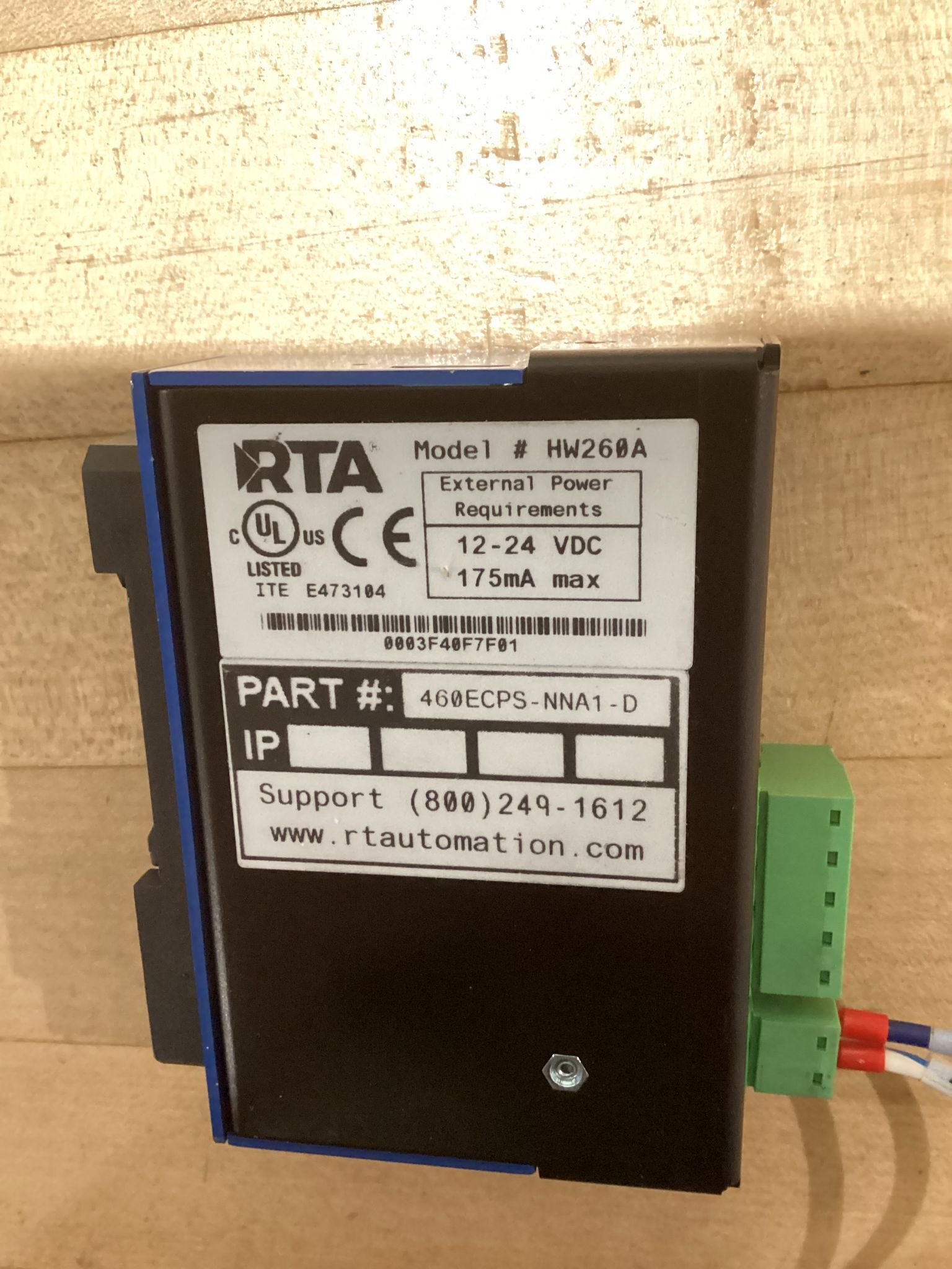 RTA 460ECPS-NNA1-D Ethernet Programmable Stepper Drive USED 0