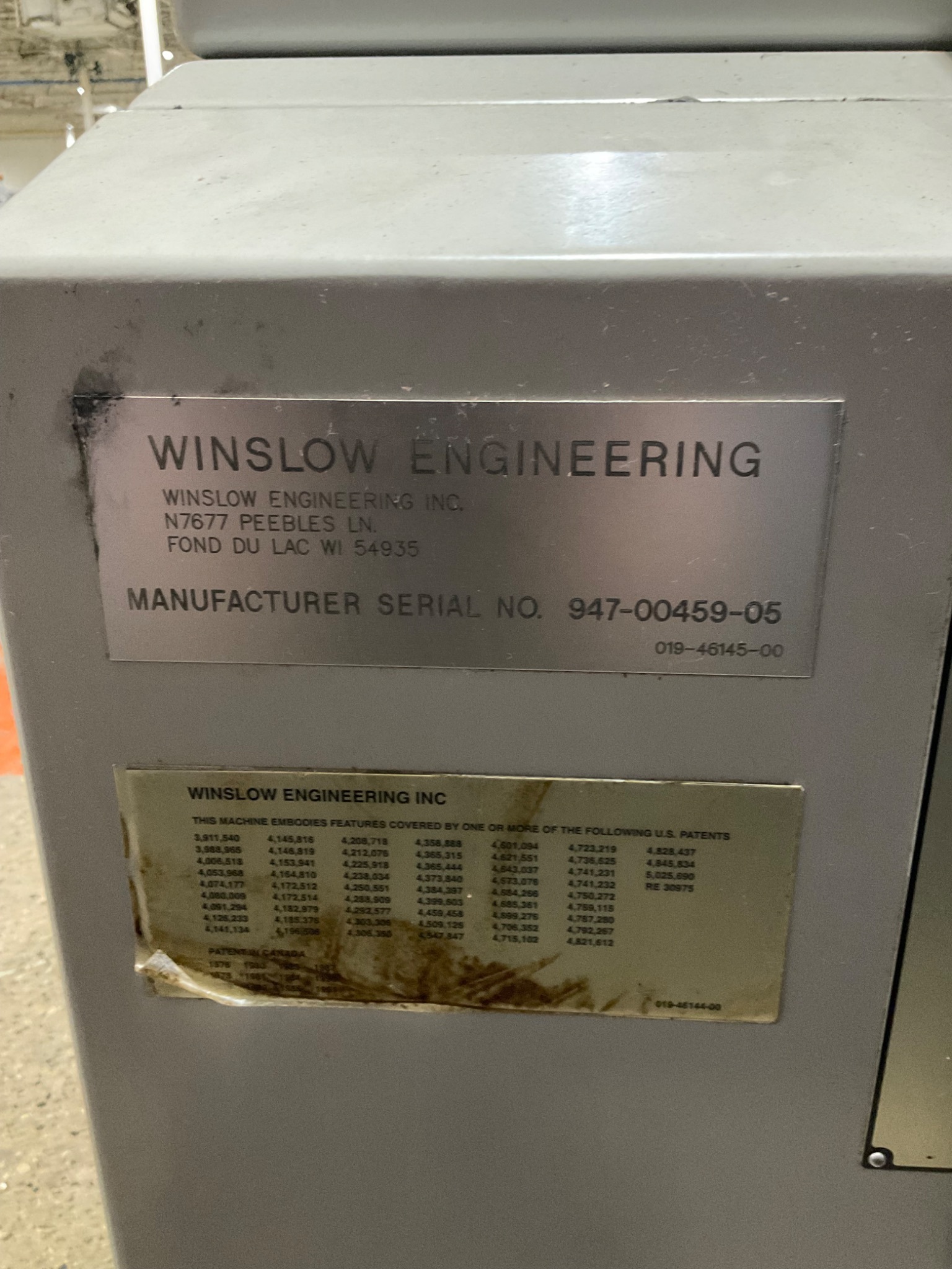 WINSLOW ENGINEERING E300 DRILL POINT GRINDER USED 6