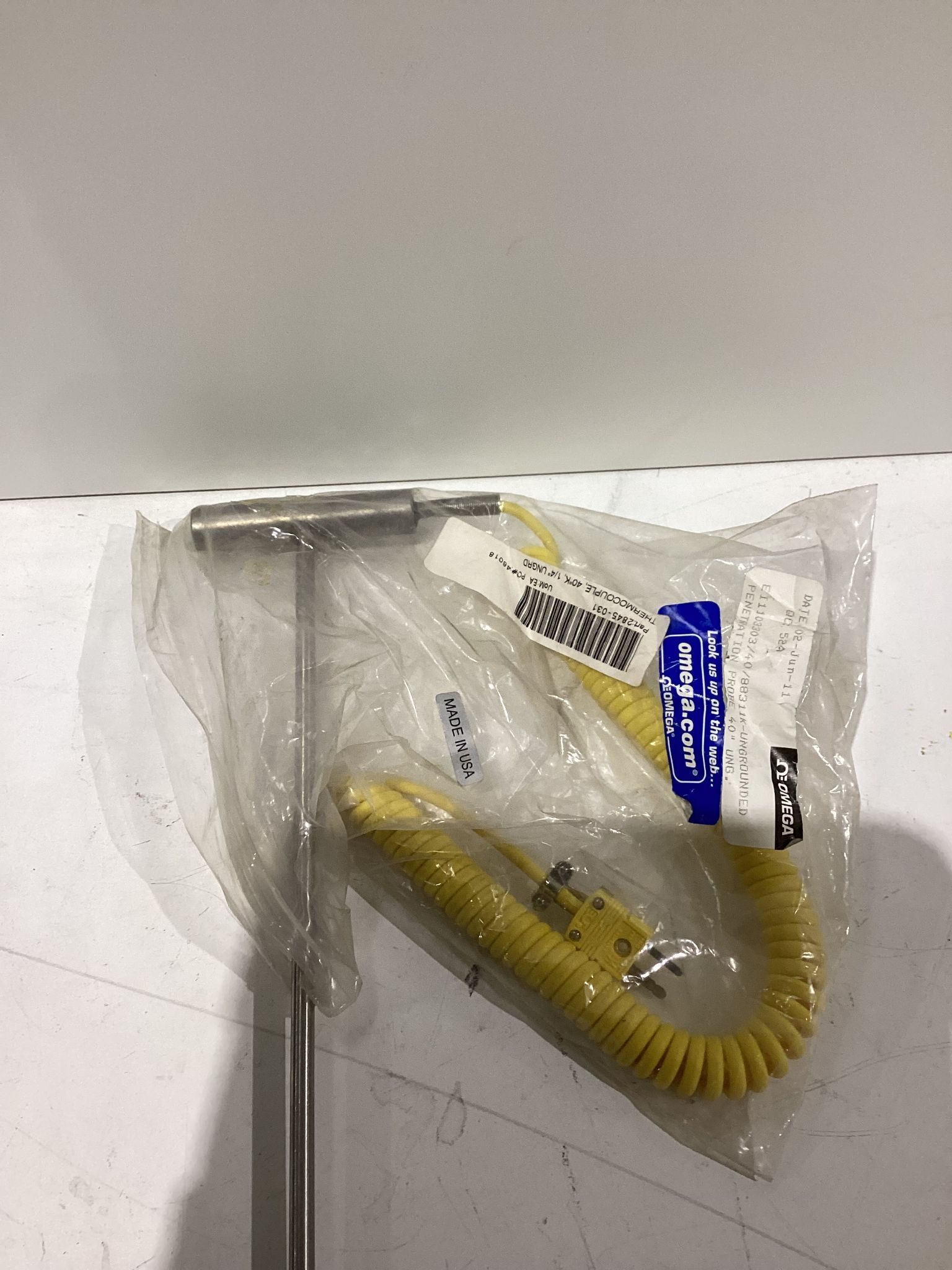 OMEGA 2845-031 Type K Thermocouple Probe NEW 1