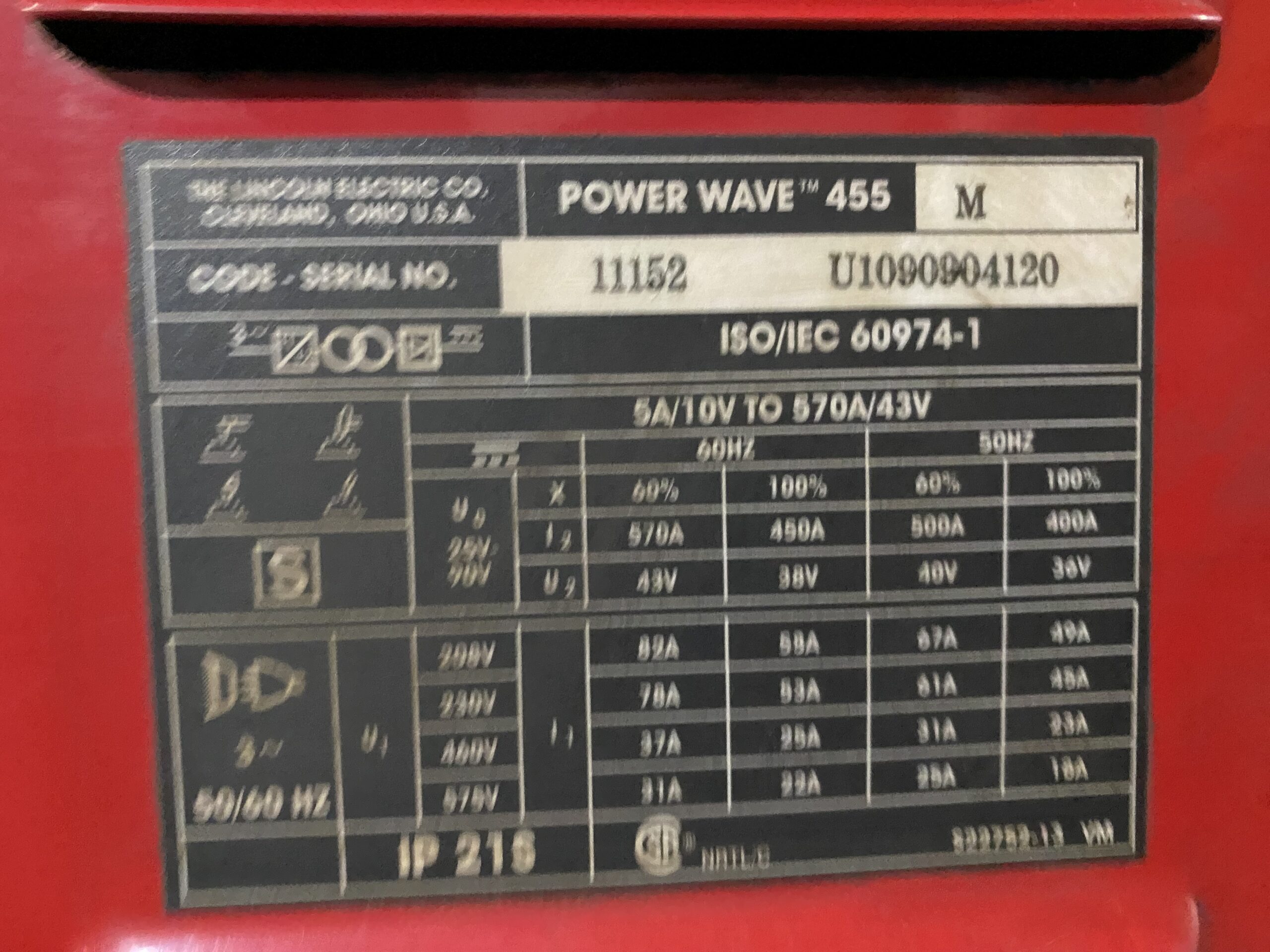Lincoln Electric - PowerWave 455M Welder USED AS-IS 3