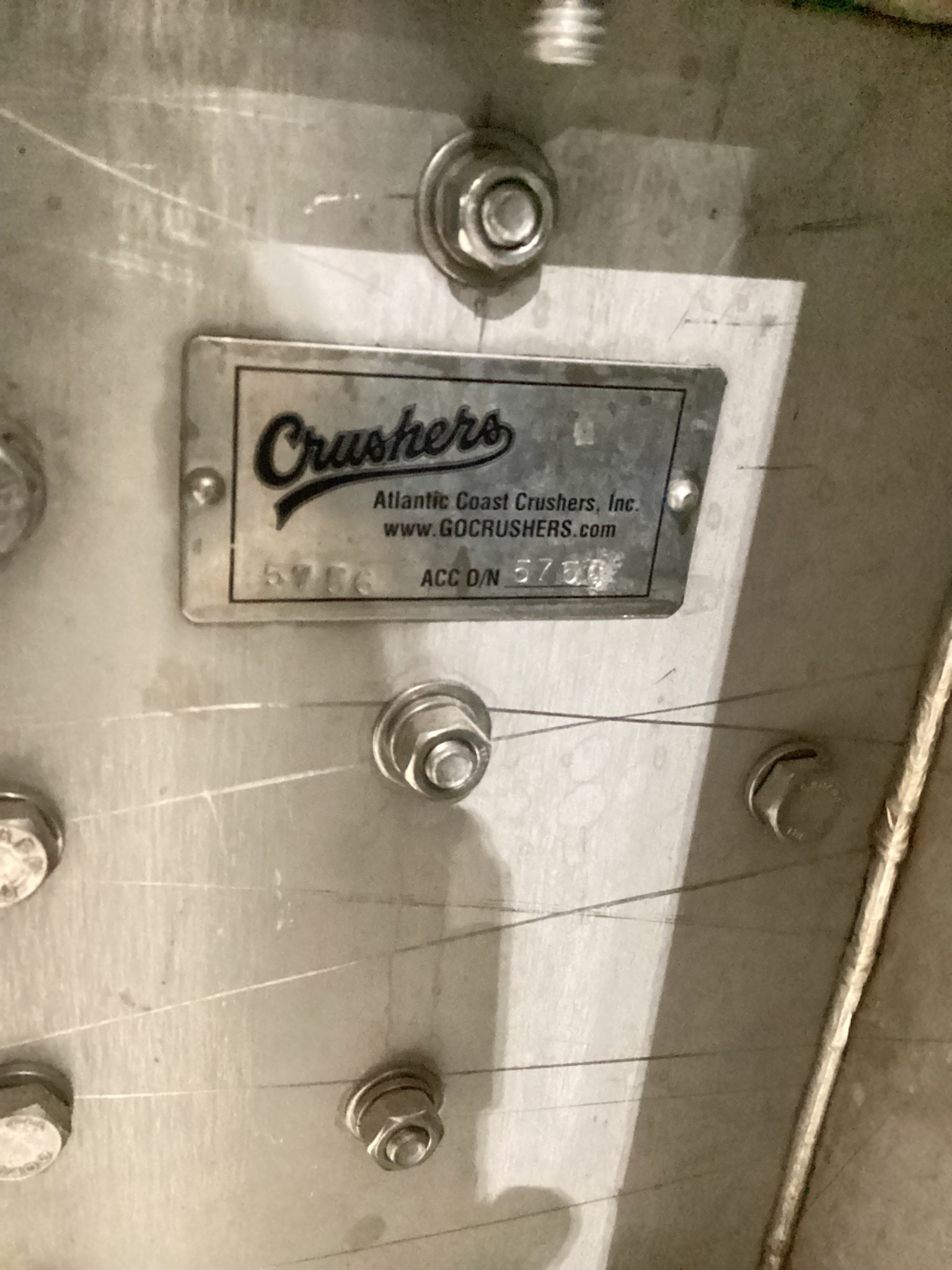 ATLANTIC COAST CRUSHERS M812 Stainless Steel Lump Breaker Grinder Food Grade USED 16