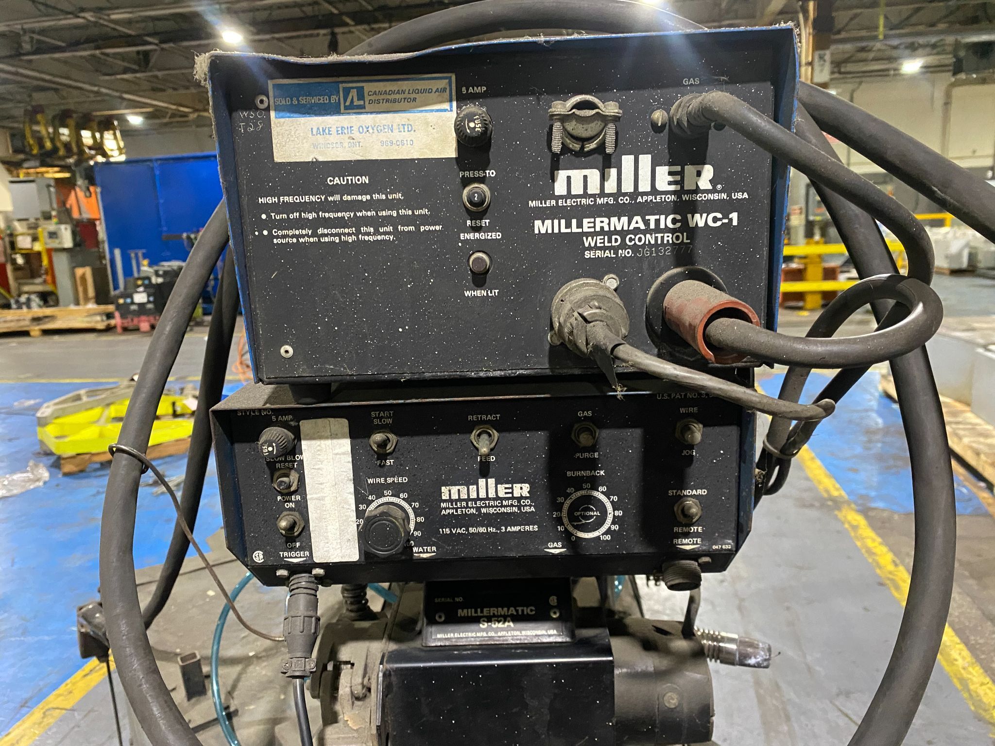 MILLER - DELTAWELD 650 Welder Equipped w/ S-52A + WC-1 PARTS ONLY 6