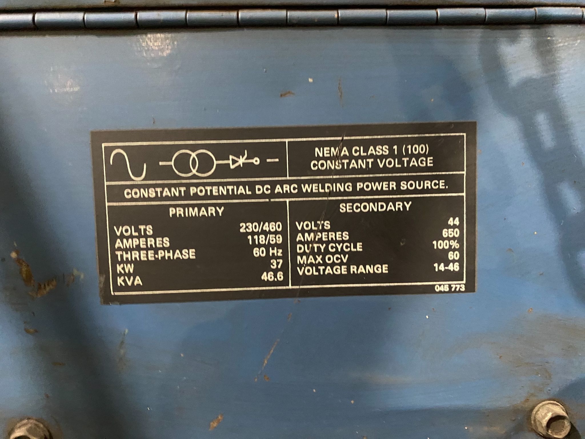 MILLER - DELTAWELD 650 Welder Equipped w/ S-52A + WC-1 PARTS ONLY 4