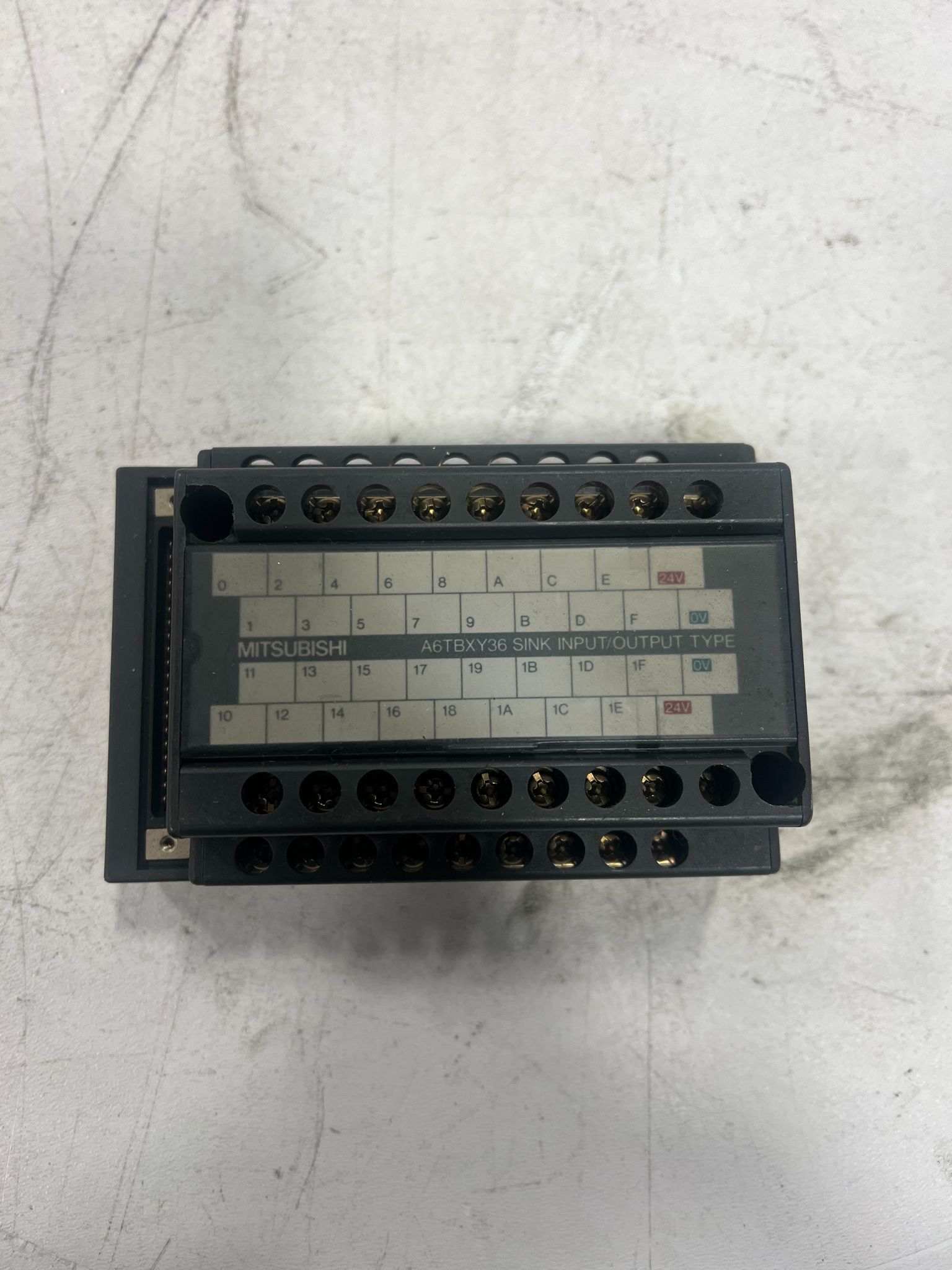 MITSUBISHI A6TBXY36 Terminal Block Module USED 0